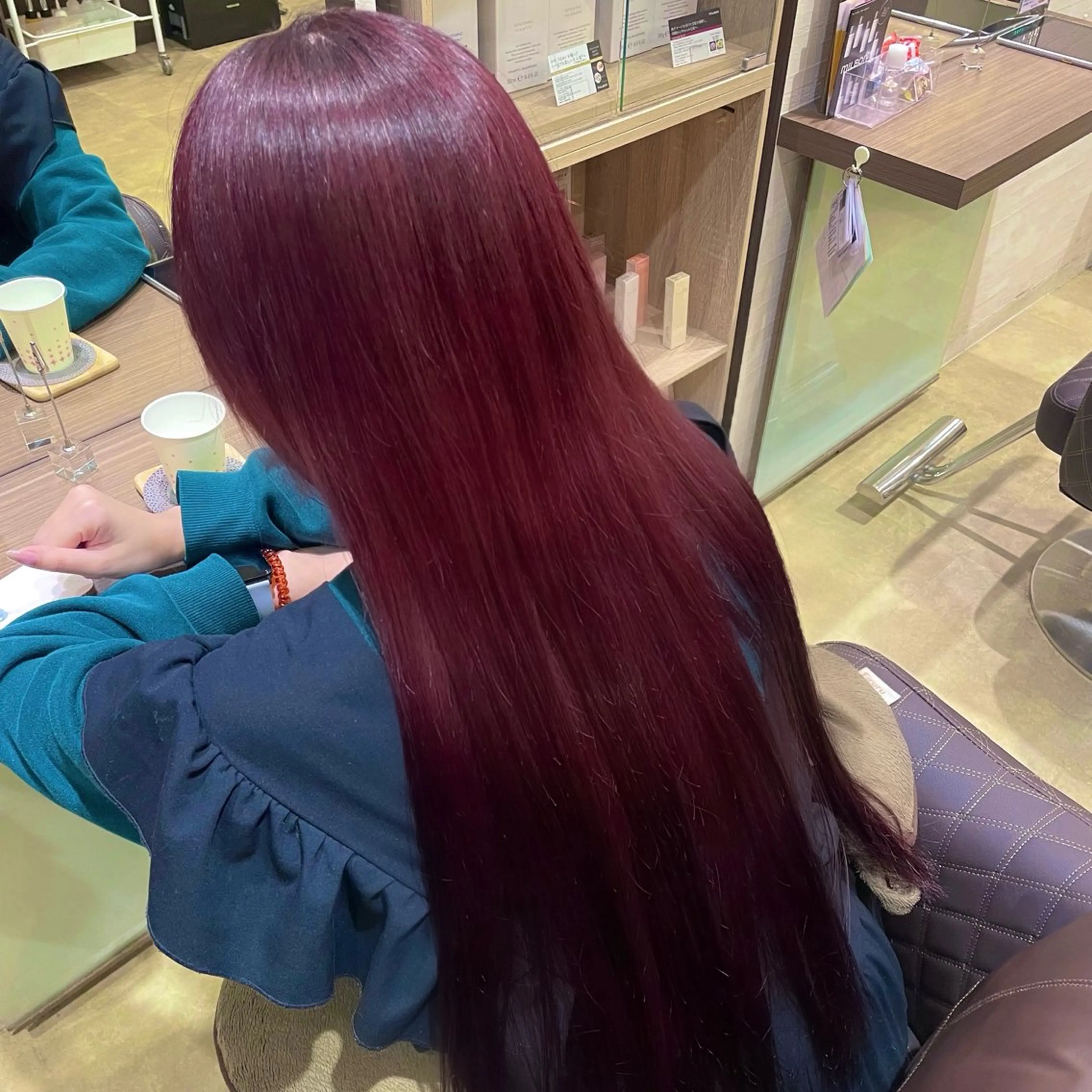 カラー ブリーチ レッドカラー MICHIRU 🐈‍⬛💞のヘアスタイル