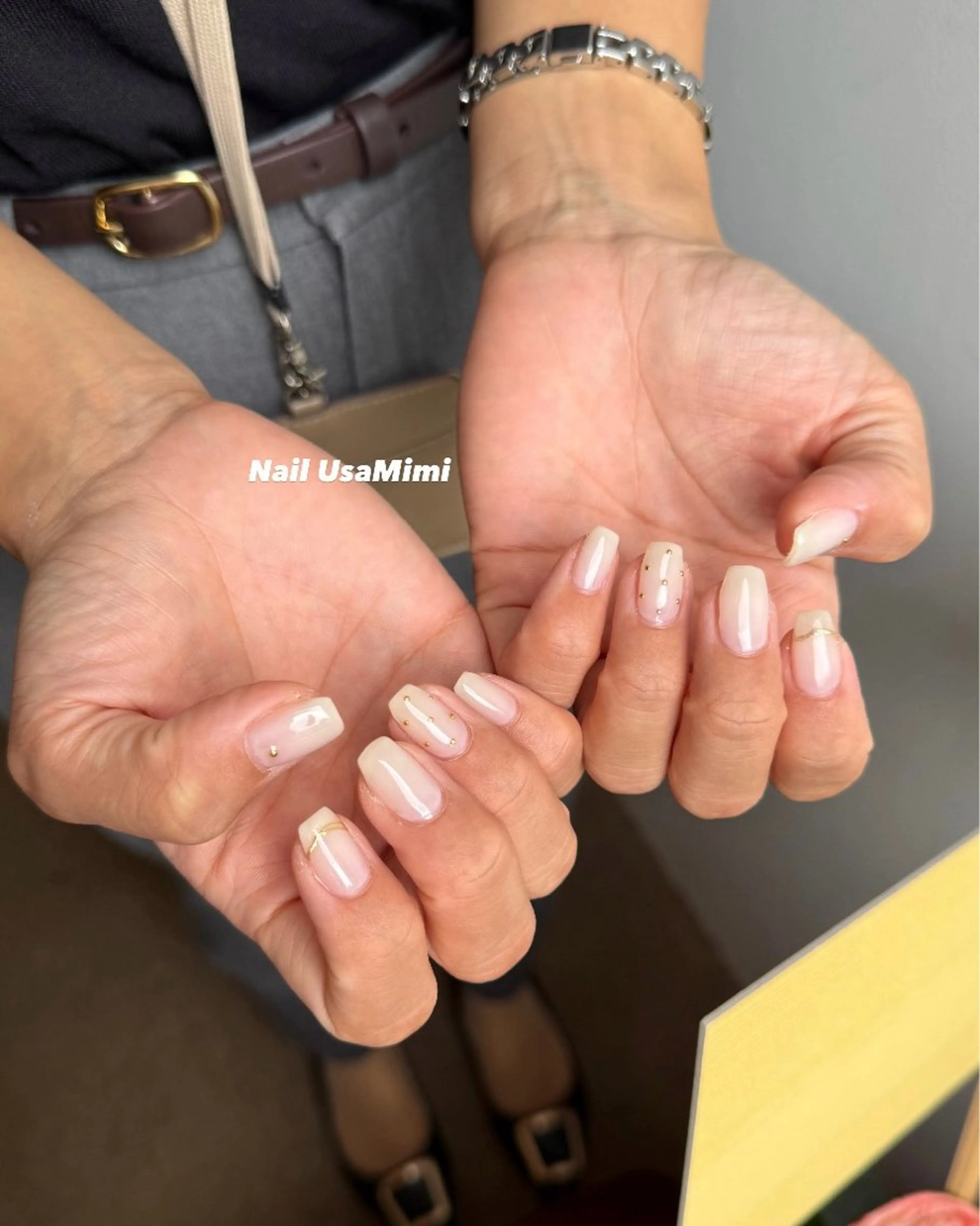 ネイル アートネイル ジェルネイル 氷ネイル・うるうるネイル 韓国ネイル マグネットネイル ハンドネイル 本町ネイルNail UsaMimiのネイルデザイン