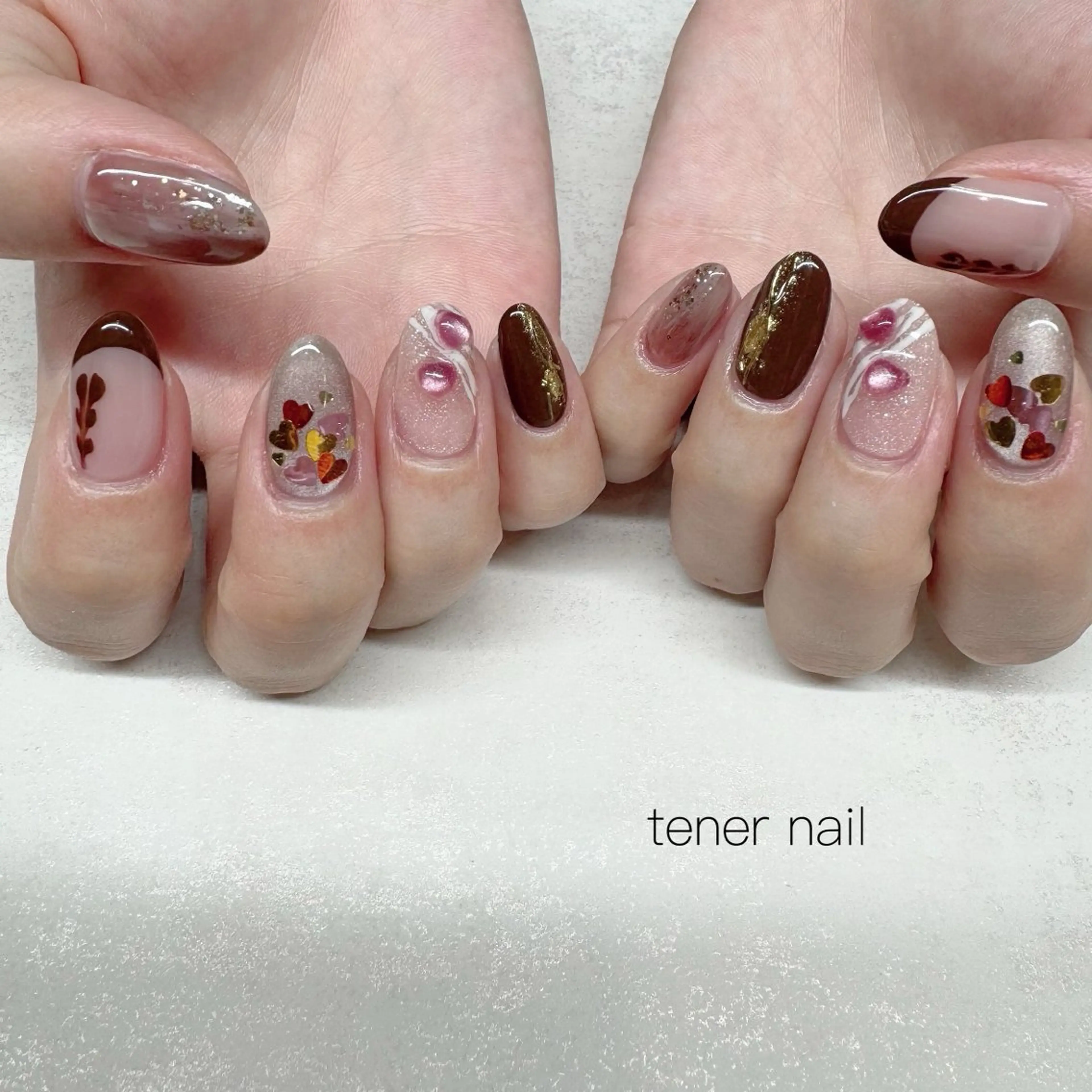 ネイル バレンタイン ハンドネイル tener  nail  テネルネイル所属・テネルネイル tener nailのネイルデザイン
