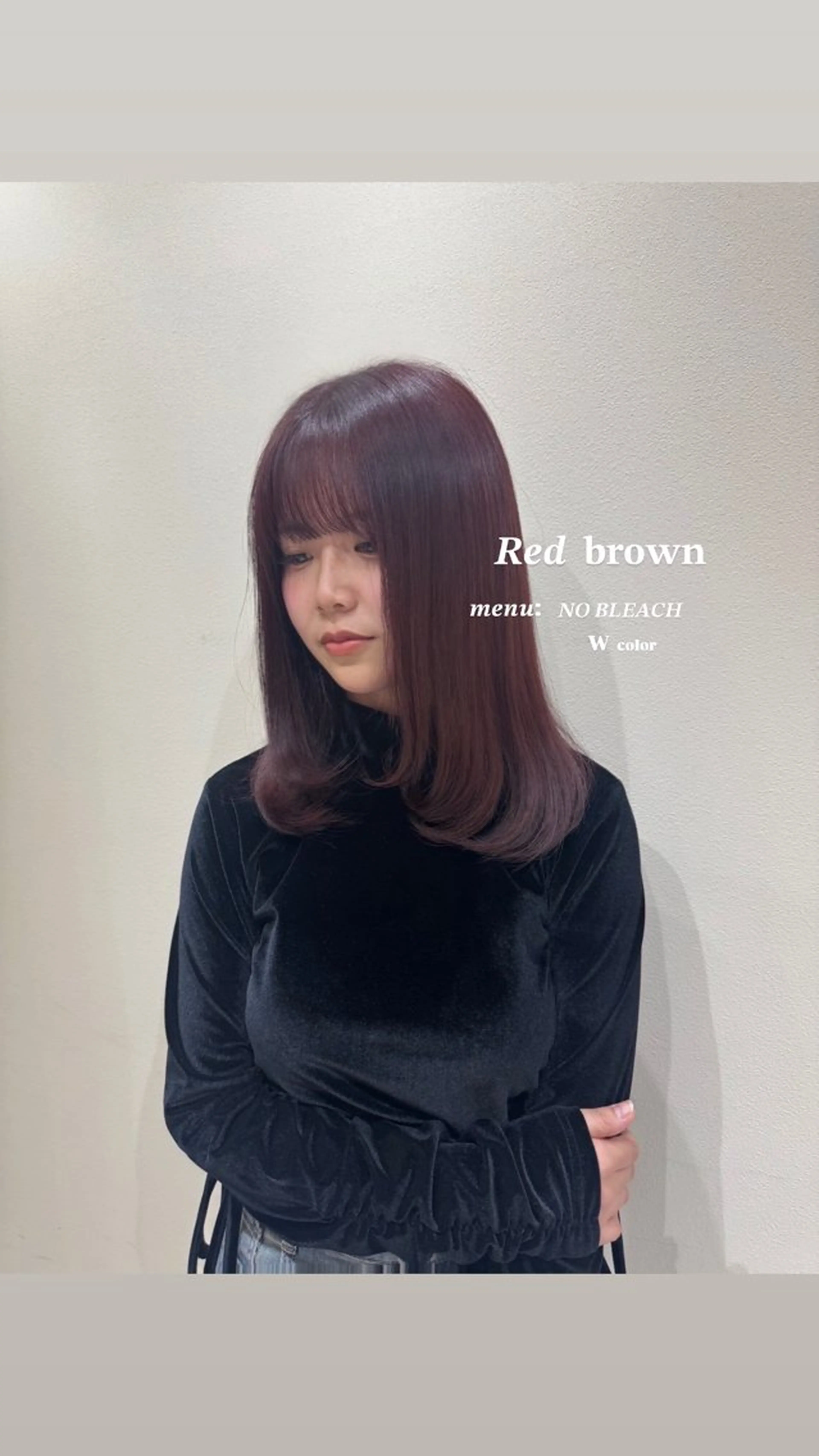 セミロング カラー ブラウンカラー ダブルカラー レッドカラー レッドブラウン ヘアカラー カラー特化/髪質 改善/つのーか🩶‪のヘアスタイル