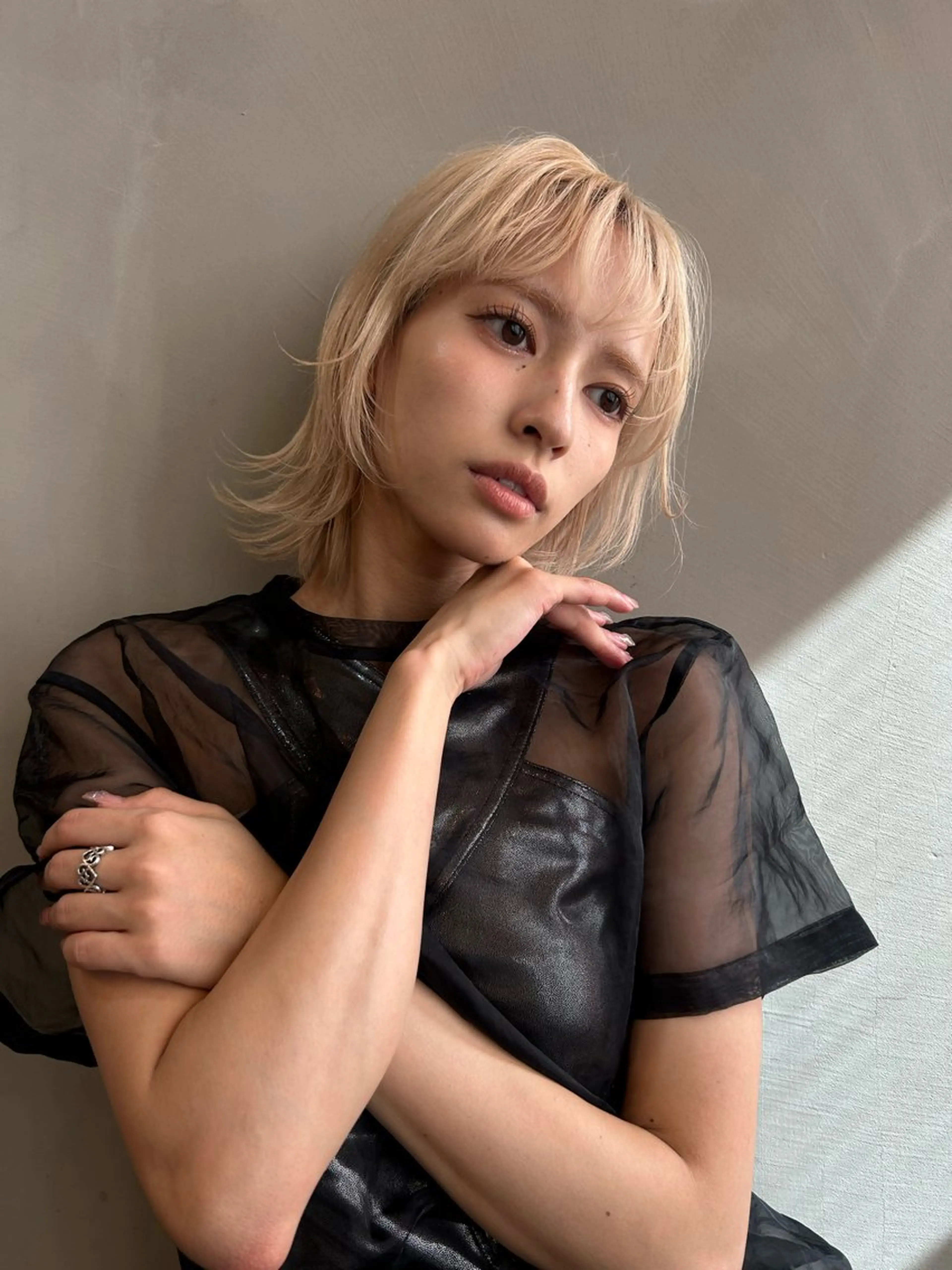 ショート カラー カット ヘアカラー トリートメント ショート/ボブ専門 宮脇美奈/南船場のヘアスタイル