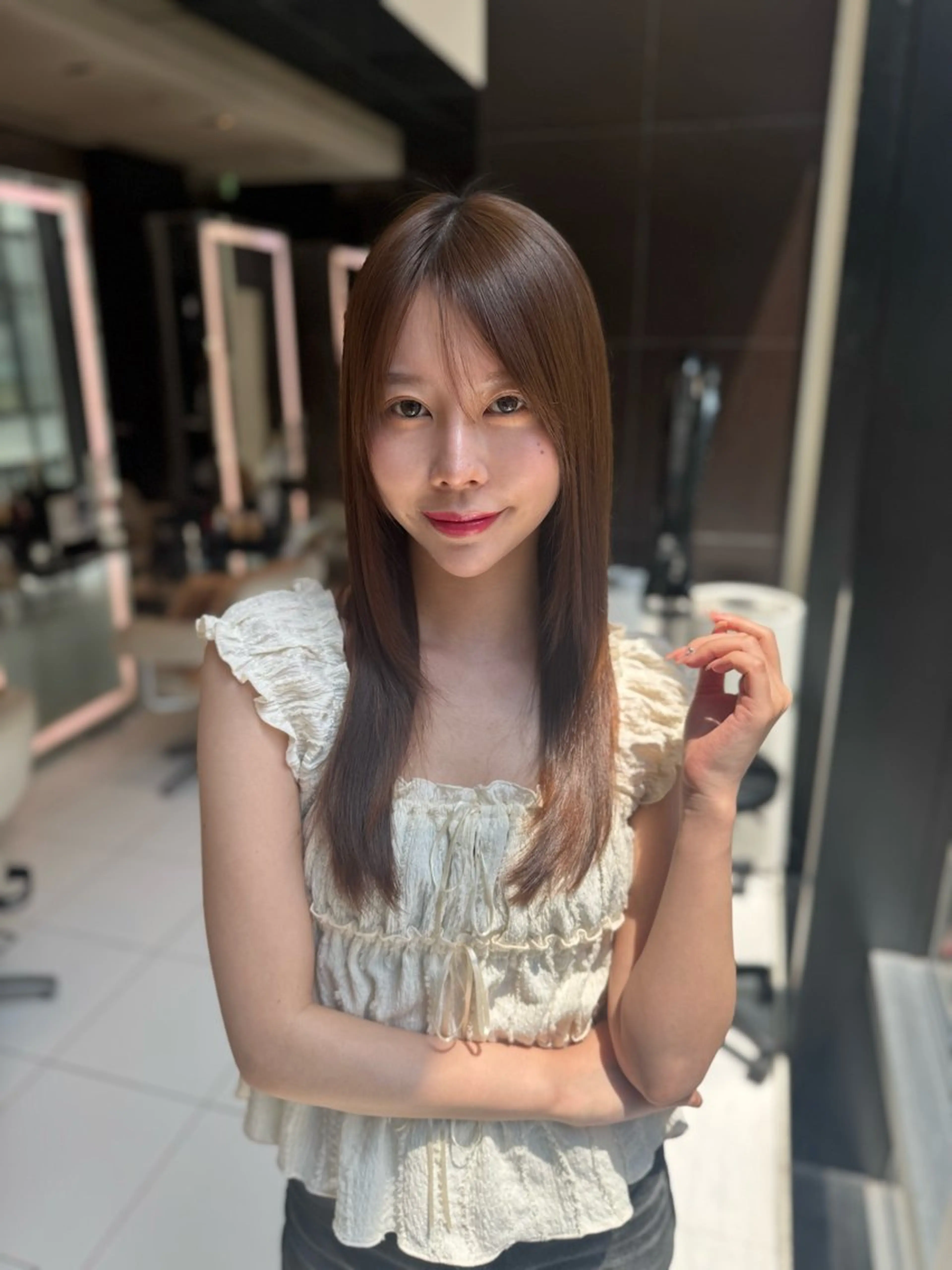 ロング カラー ヘアアレンジ luludi by APHRODITE 銀座所属・🤍うる艶カラー🤍 たむら みなみ 銀座のヘアスタイル