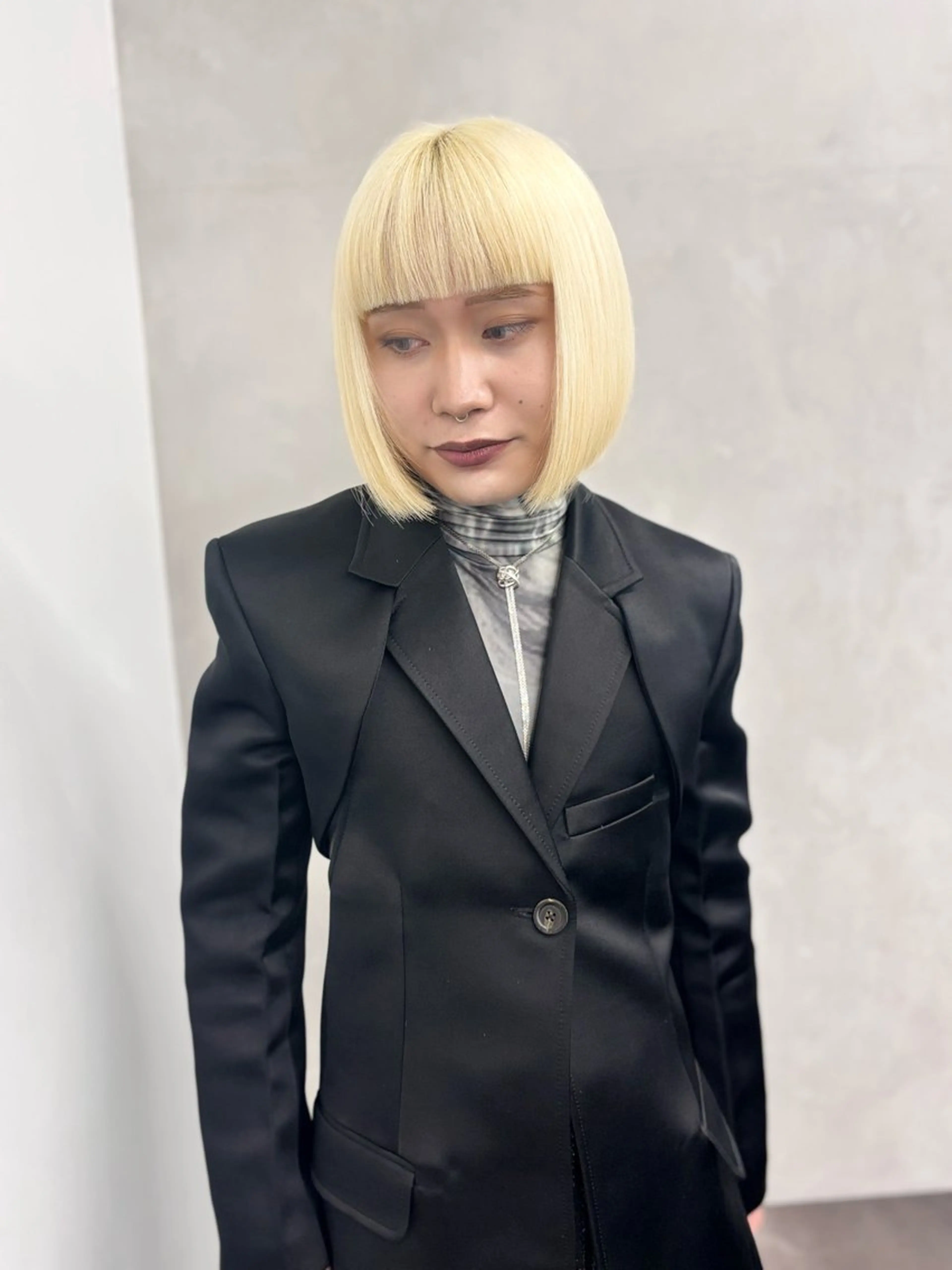 ショート 切りっぱなしボブ ボブ GARTE所属・ゲンキ/ボブ /レイヤーカットのヘアスタイル