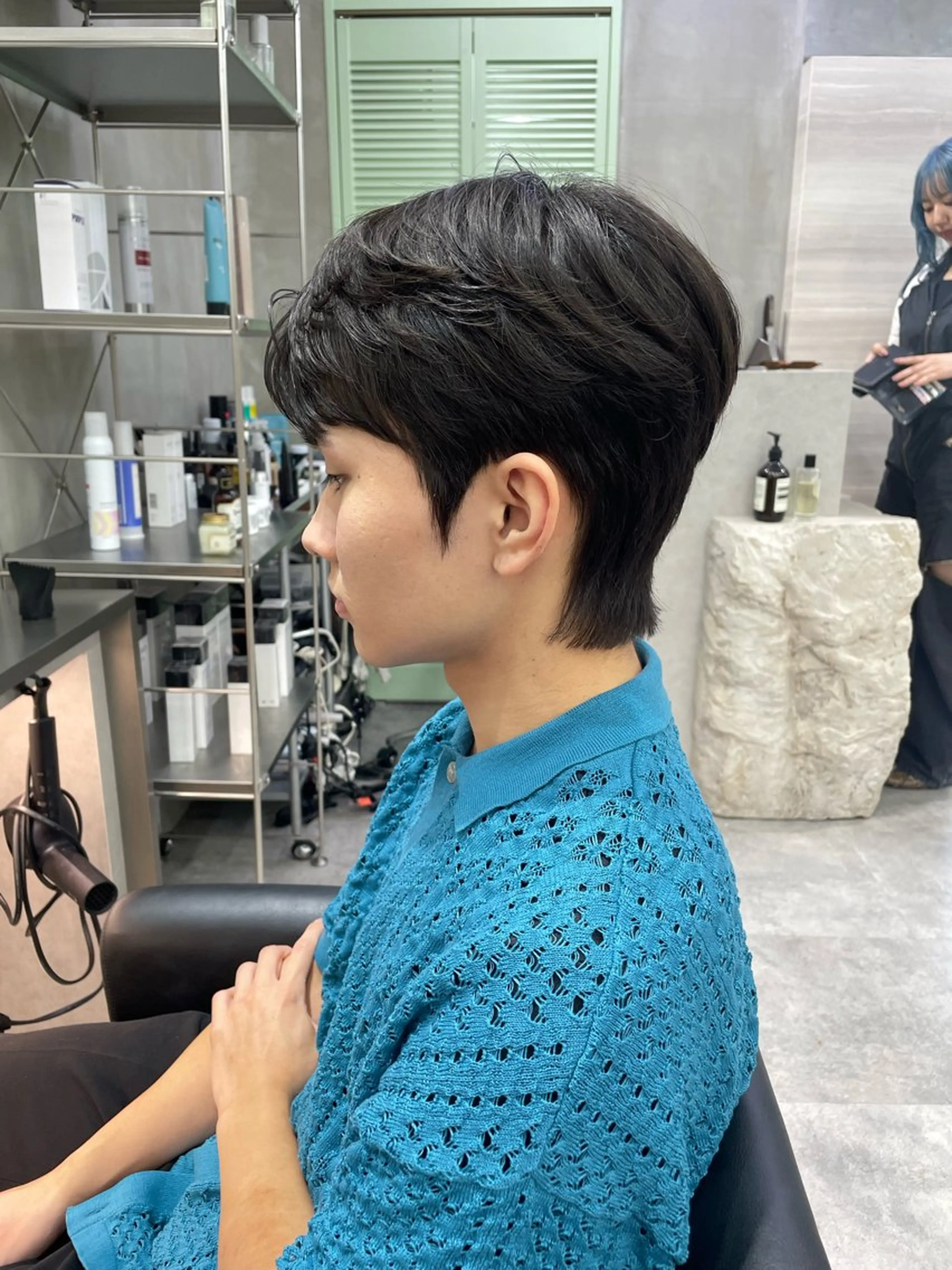 パーマ メンズ ダウンパーマ メンズ韓国風 メンズパーマ カット パーマ the path shogo🌻のヘアスタイル