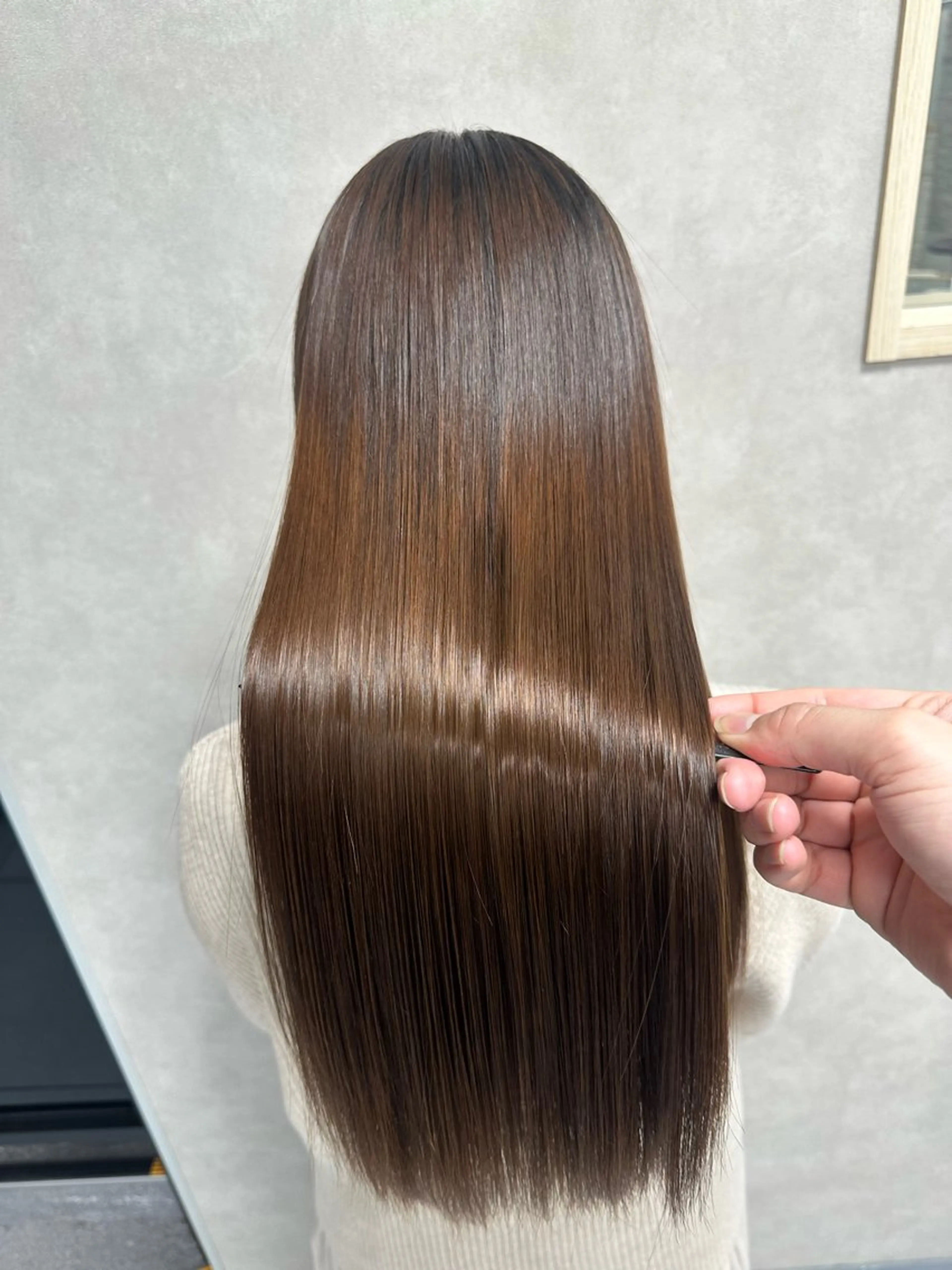 ロング パーマ 縮毛矯正 髪質改善🍏縮毛矯正 /ブリーチ矯正岡部のヘアスタイル