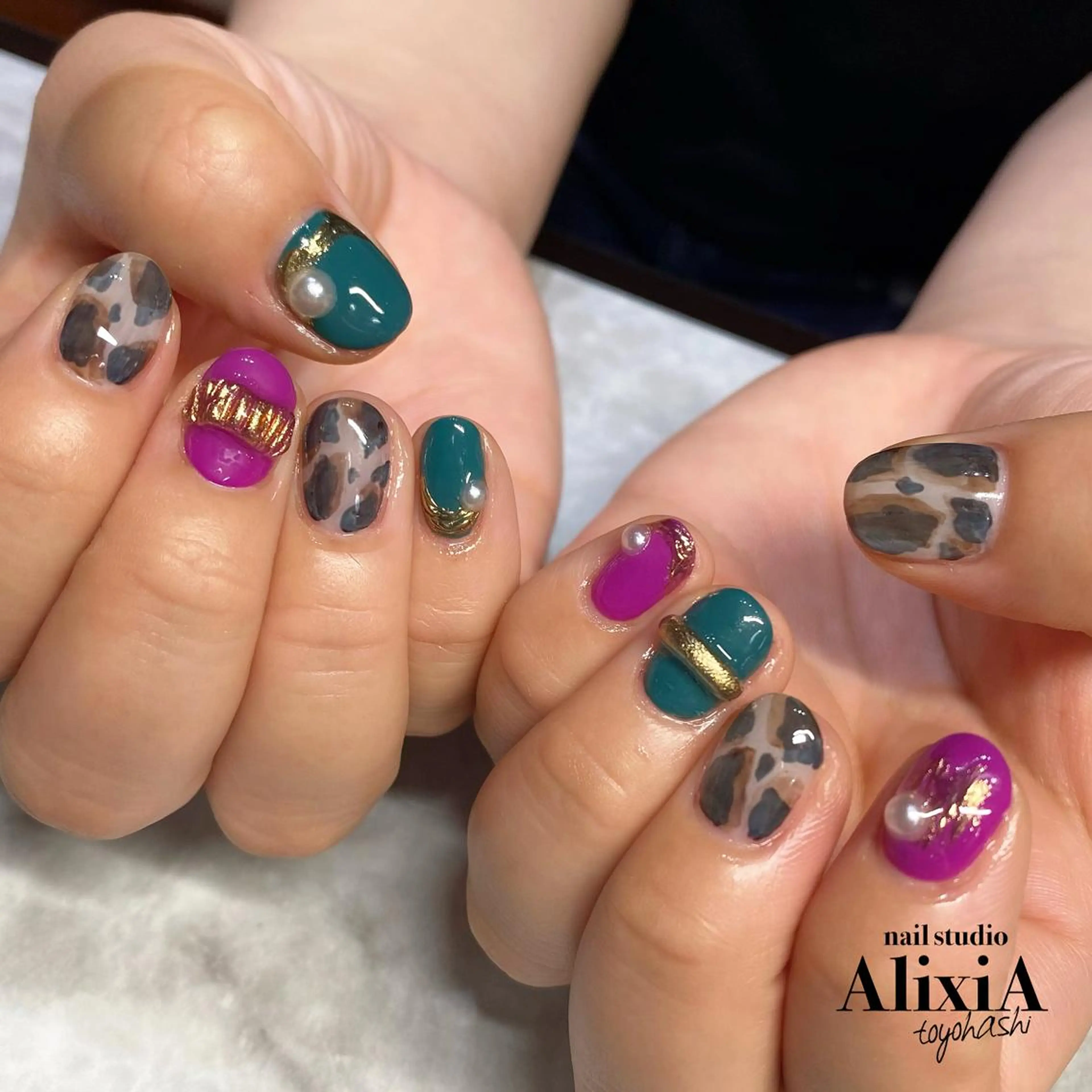 ネイル ハンドネイル AlixiA   nail studio所属・AlixiA ゆみのネイルデザイン