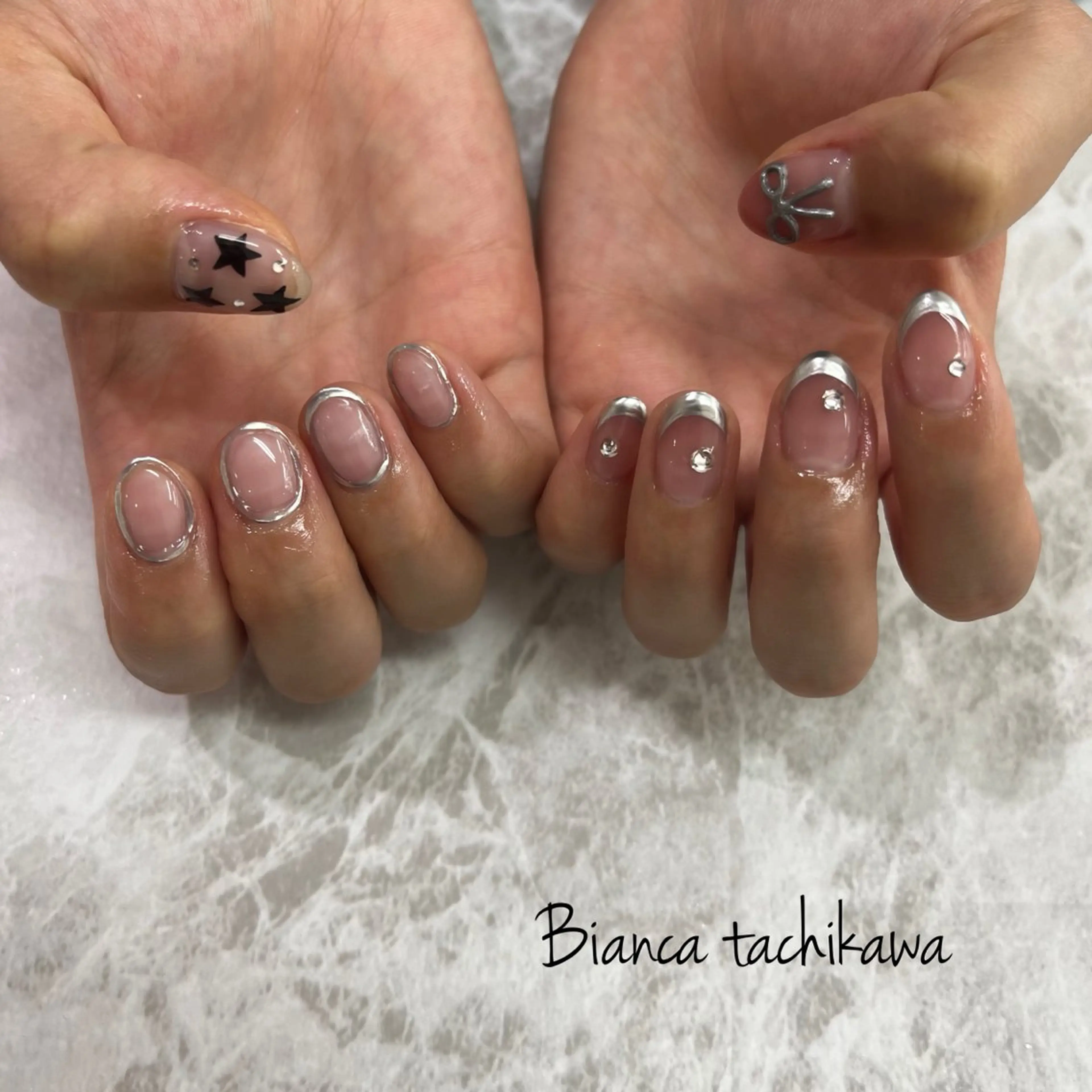 ネイル ハンドネイル Bianca☁国分寺 🤍店長/黒木愛美のネイルデザイン