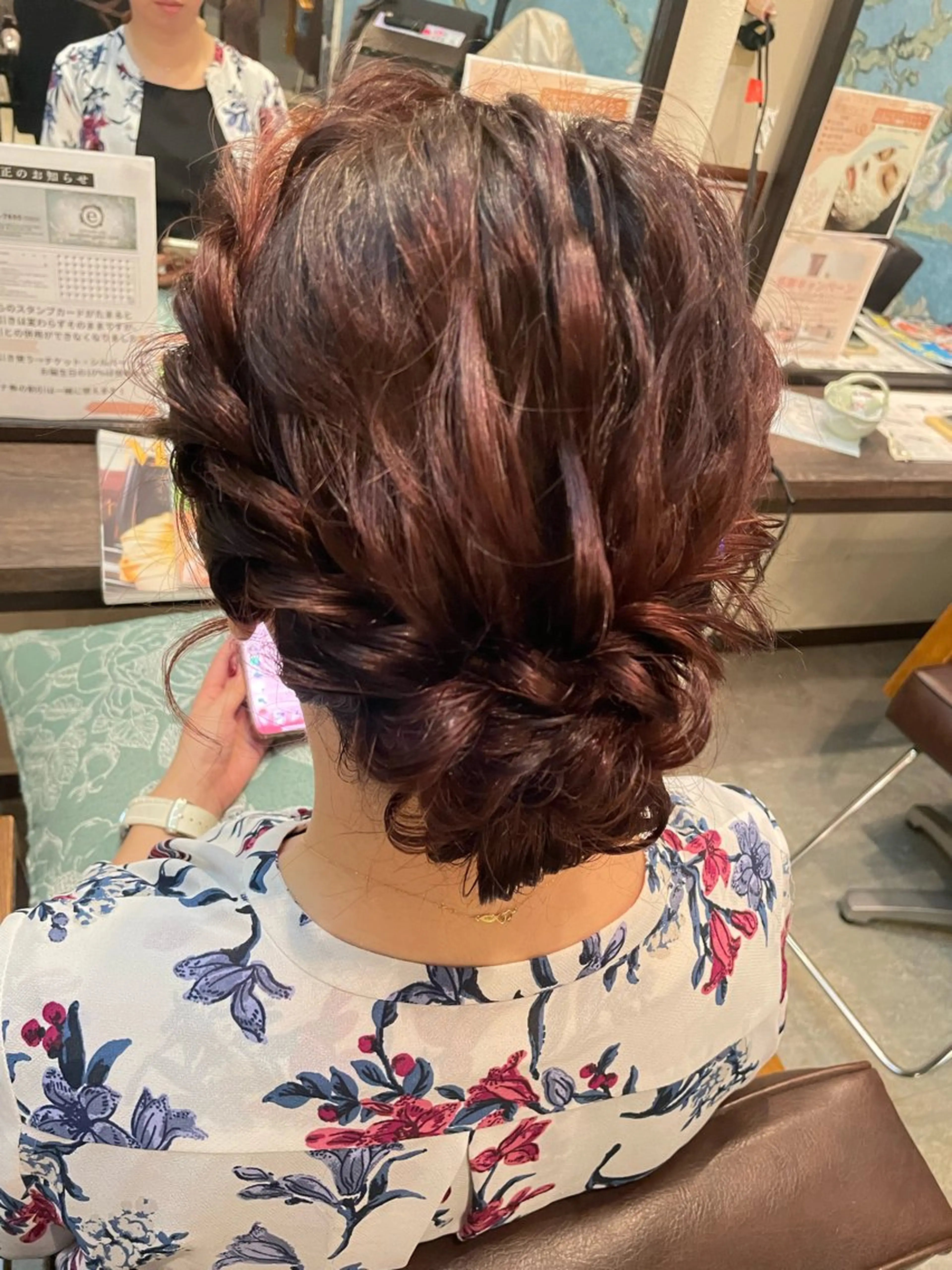 ロング ヘアセット hair  make echo所属・hair make echo滿木あい花のヘアスタイル