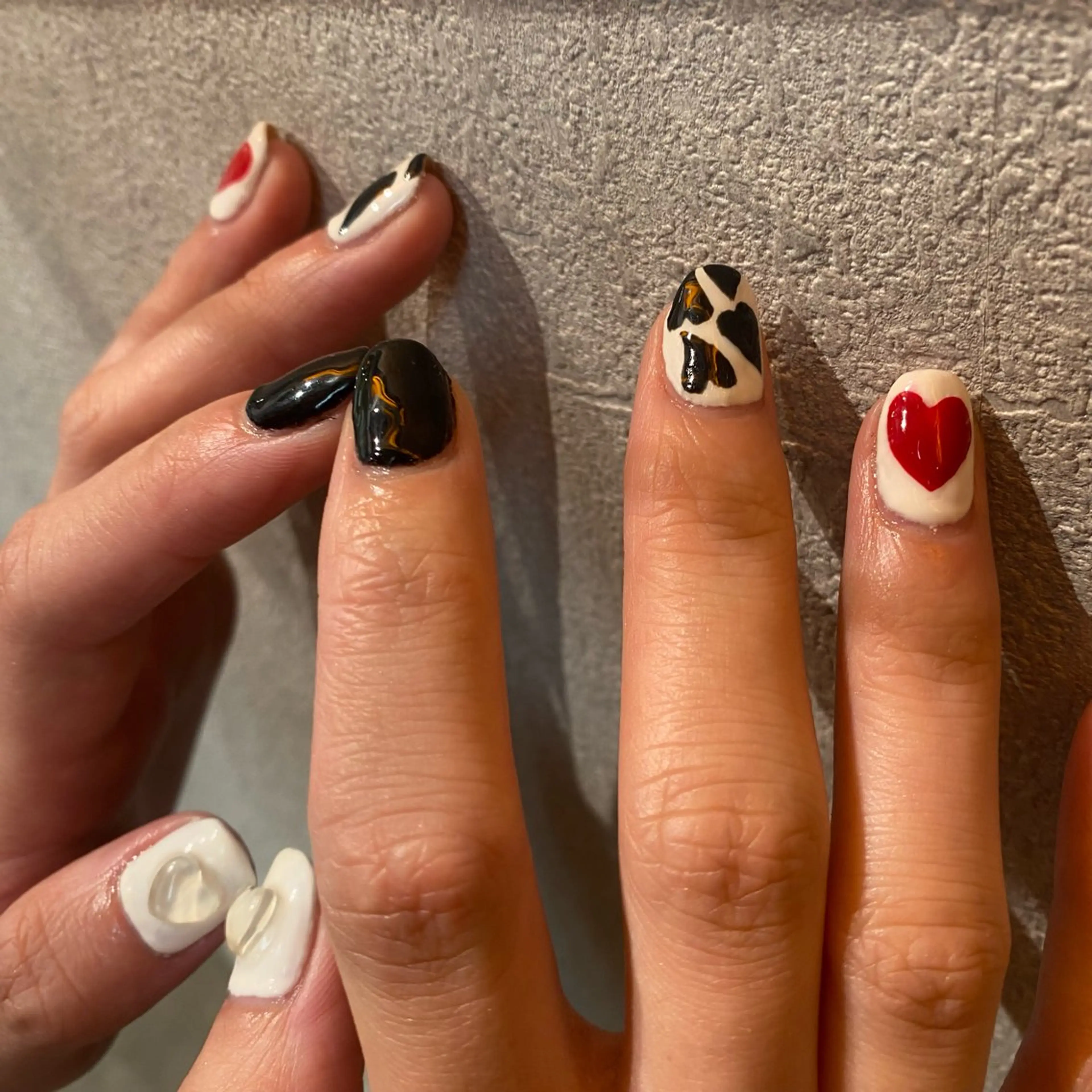 ネイル ハート 透明感モテスタイル 💞SHIORI💞のヘアスタイル