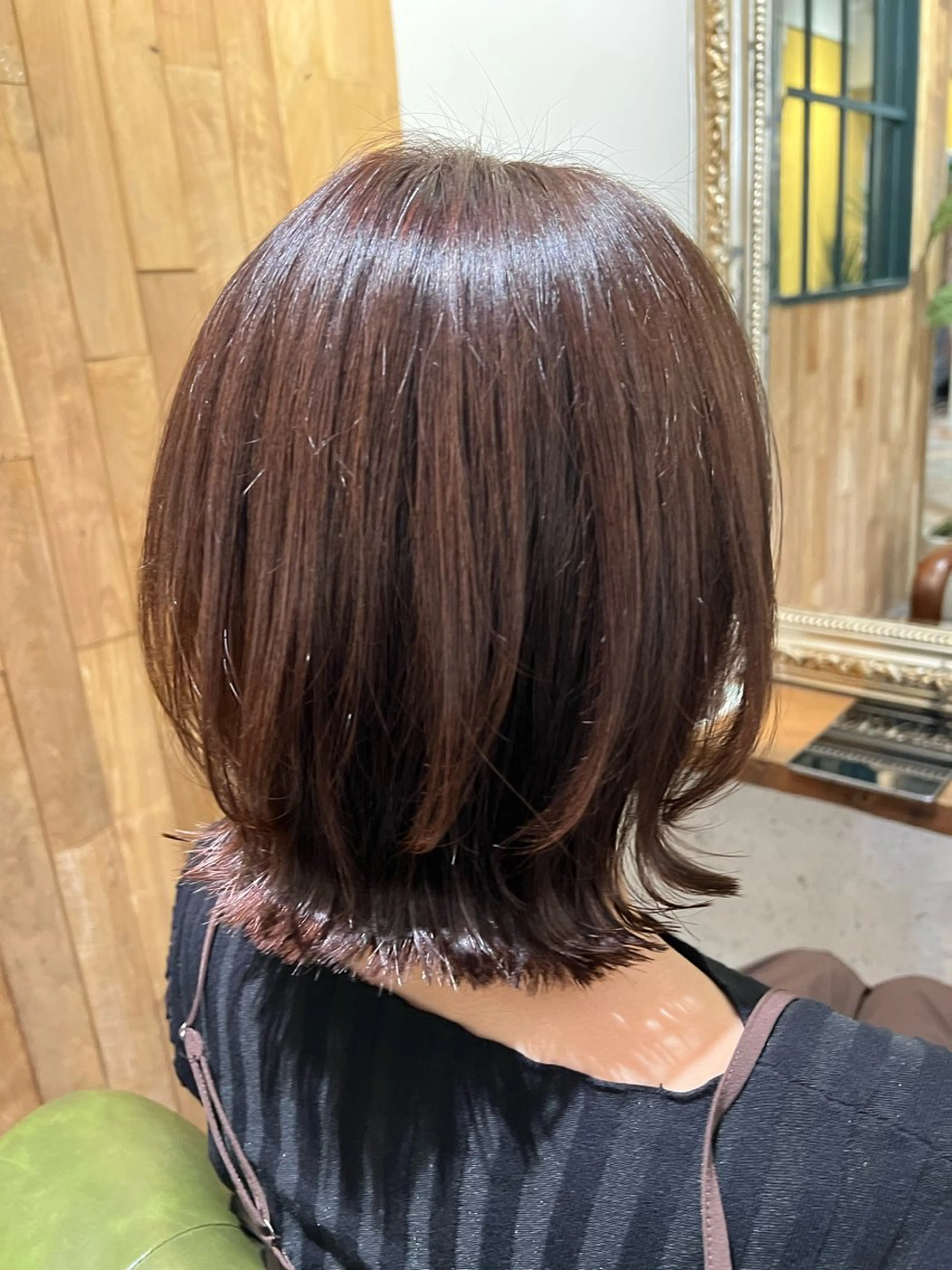 ミディアム カラー 美容室moon所属・くびれるボブ🤍 松本安奈のヘアスタイル