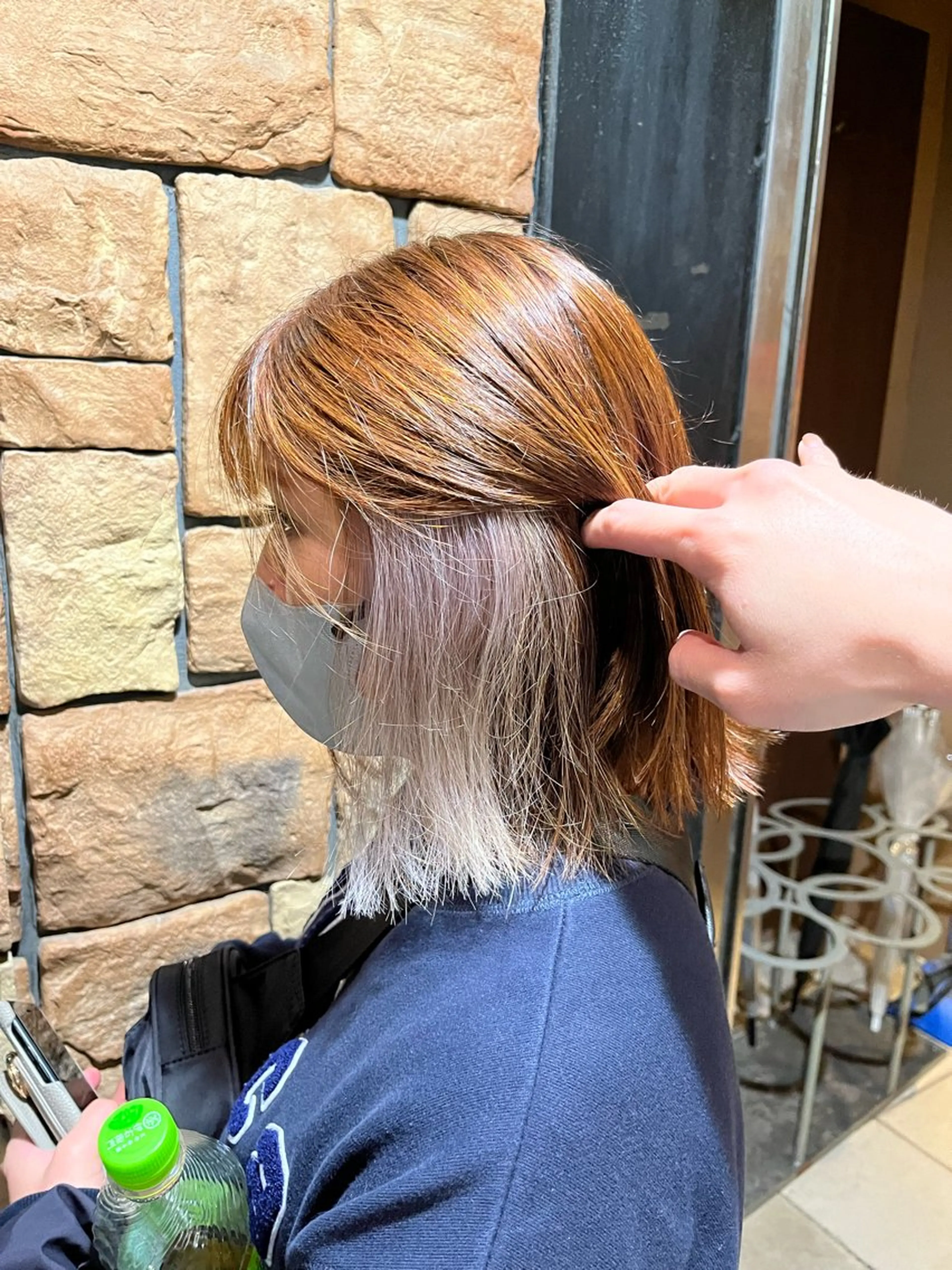 カラー インナーカラー カット ヘアカラー トリートメント バレイヤージュ／ ブリーチ/鎌田のヘアスタイル