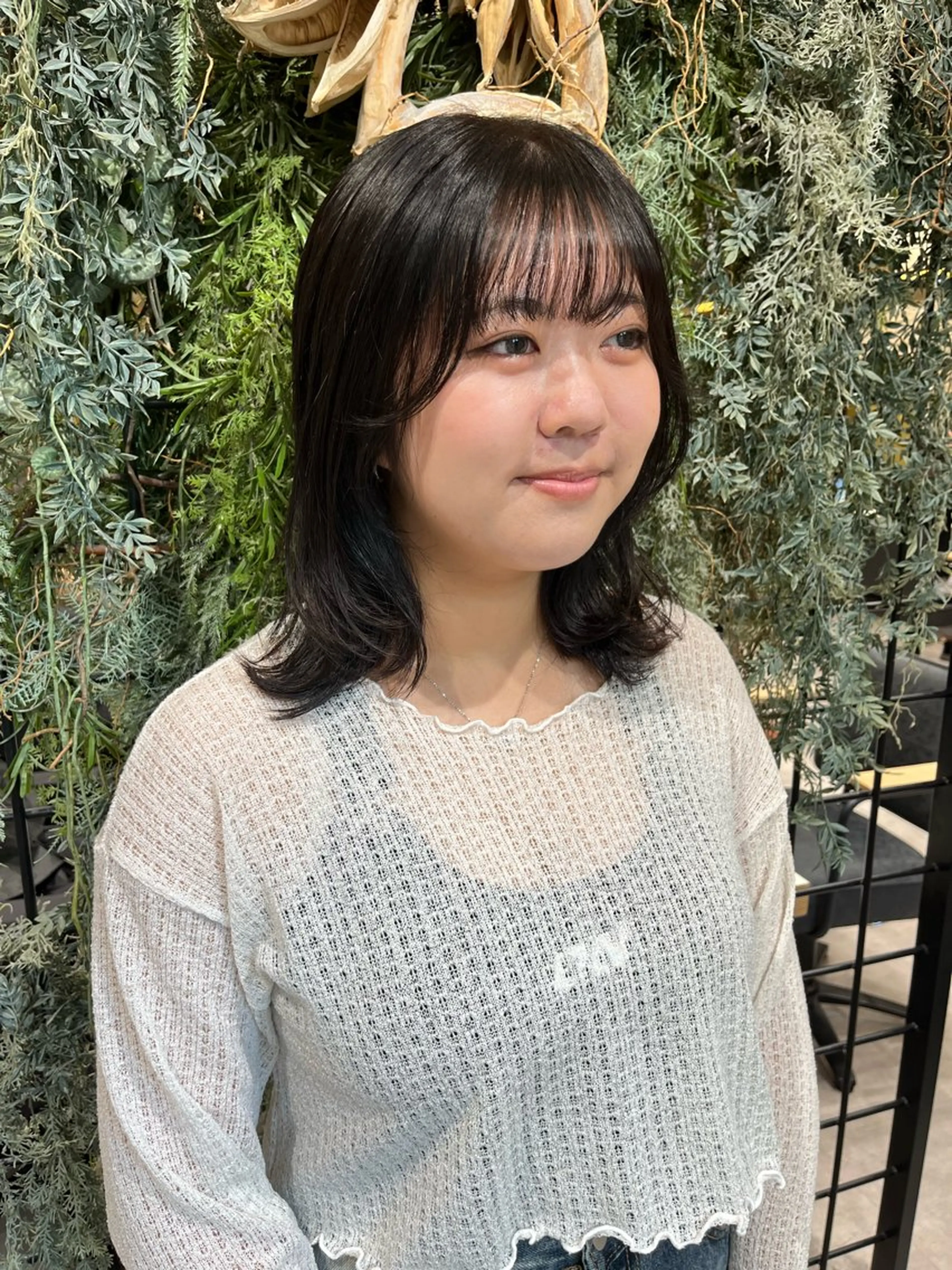 ミディアム カット ヘアカラー トリートメント ウルフ.クロスパーマ 🖤RYOKAのヘアスタイル