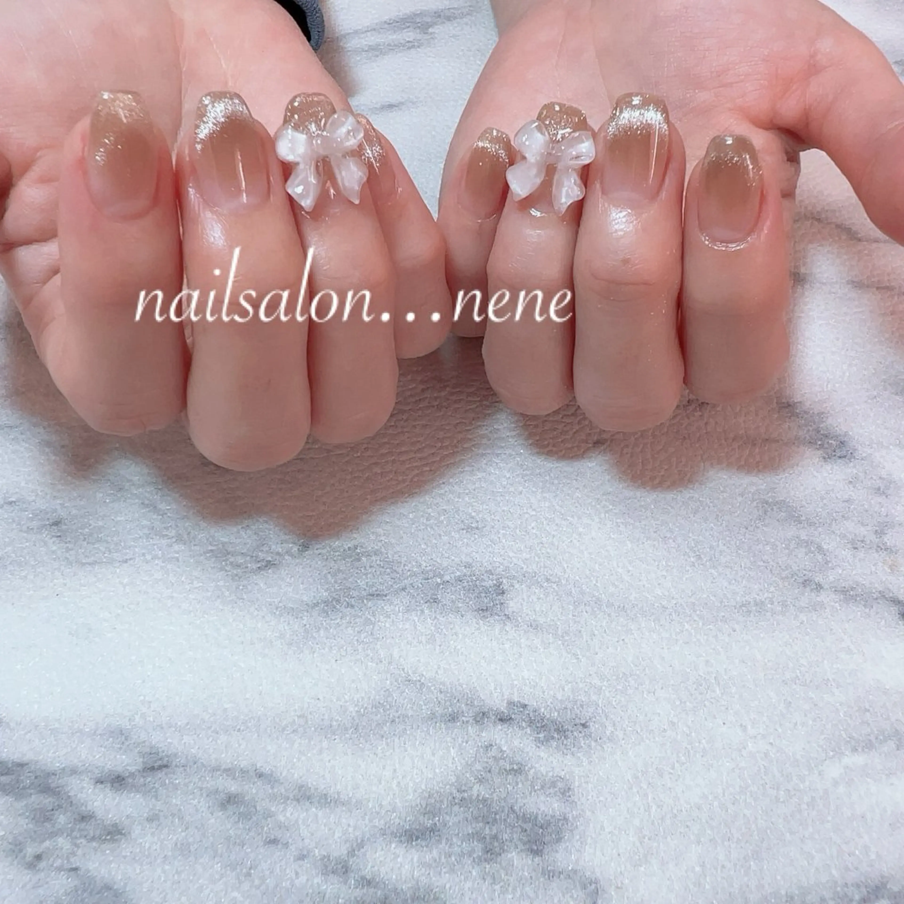 ネイル フレンチネイル マグネットネイル マグネットフレンチ nailsalon ...neneのネイルデザイン