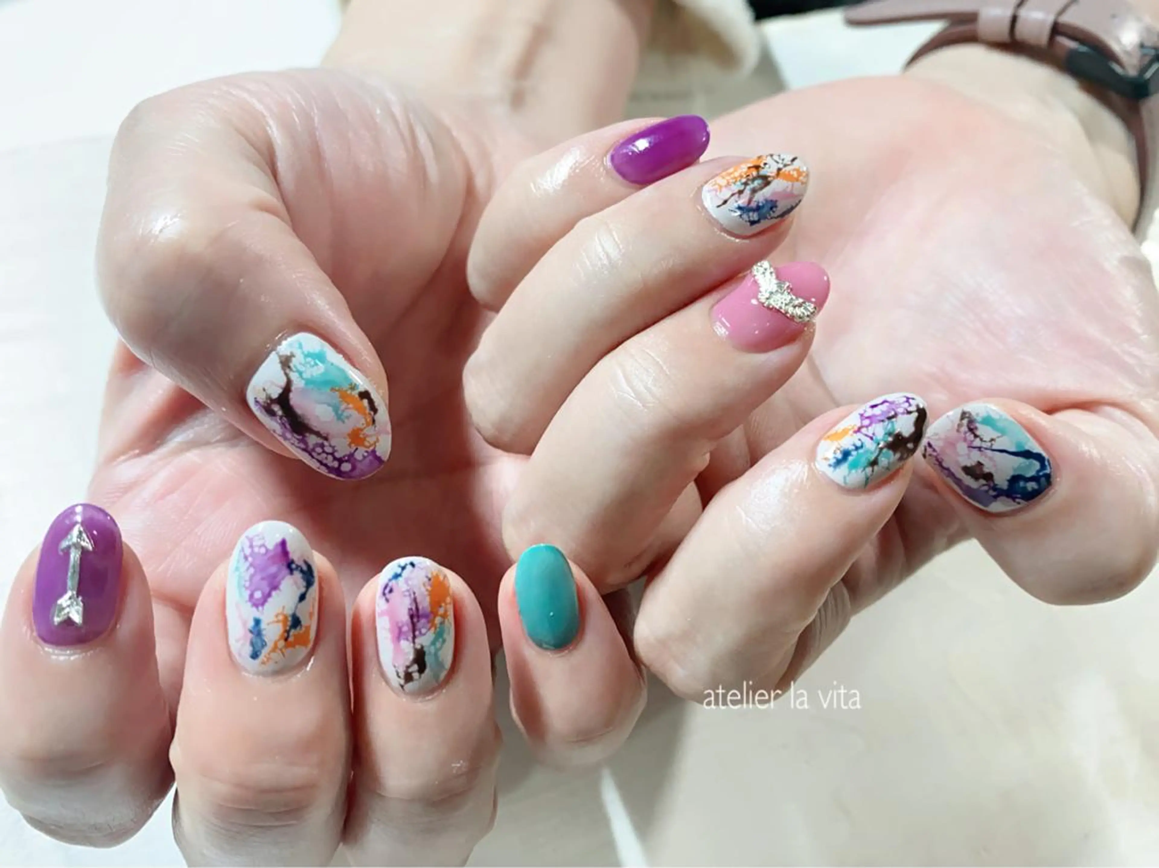ネイル アートネイル メンズネイル ニュアンスネイル ハンドネイル atelier la vita所属・lavita. mimuraのネイルデザイン