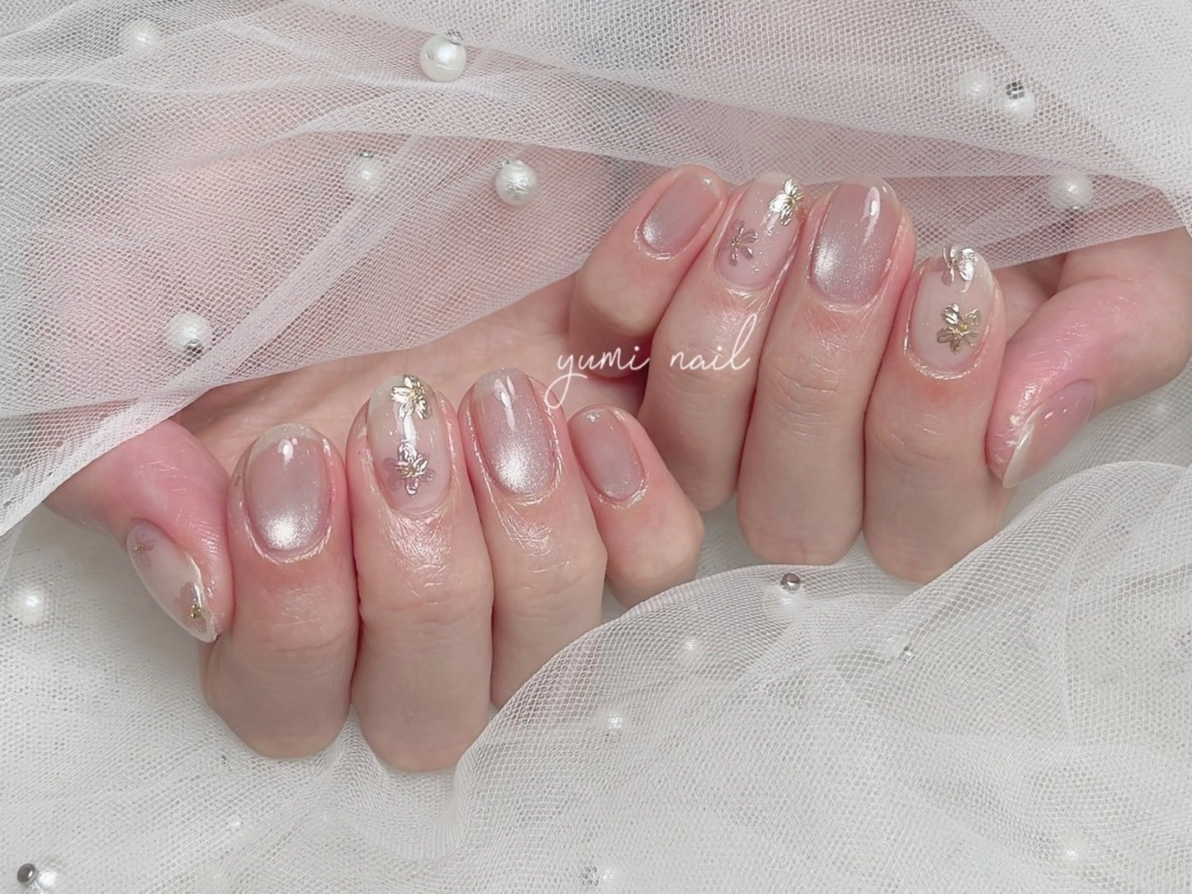 ネイル 𝐲𝐮𝐦𝐢🎀 デザイン長さ出し専門のネイルデザイン