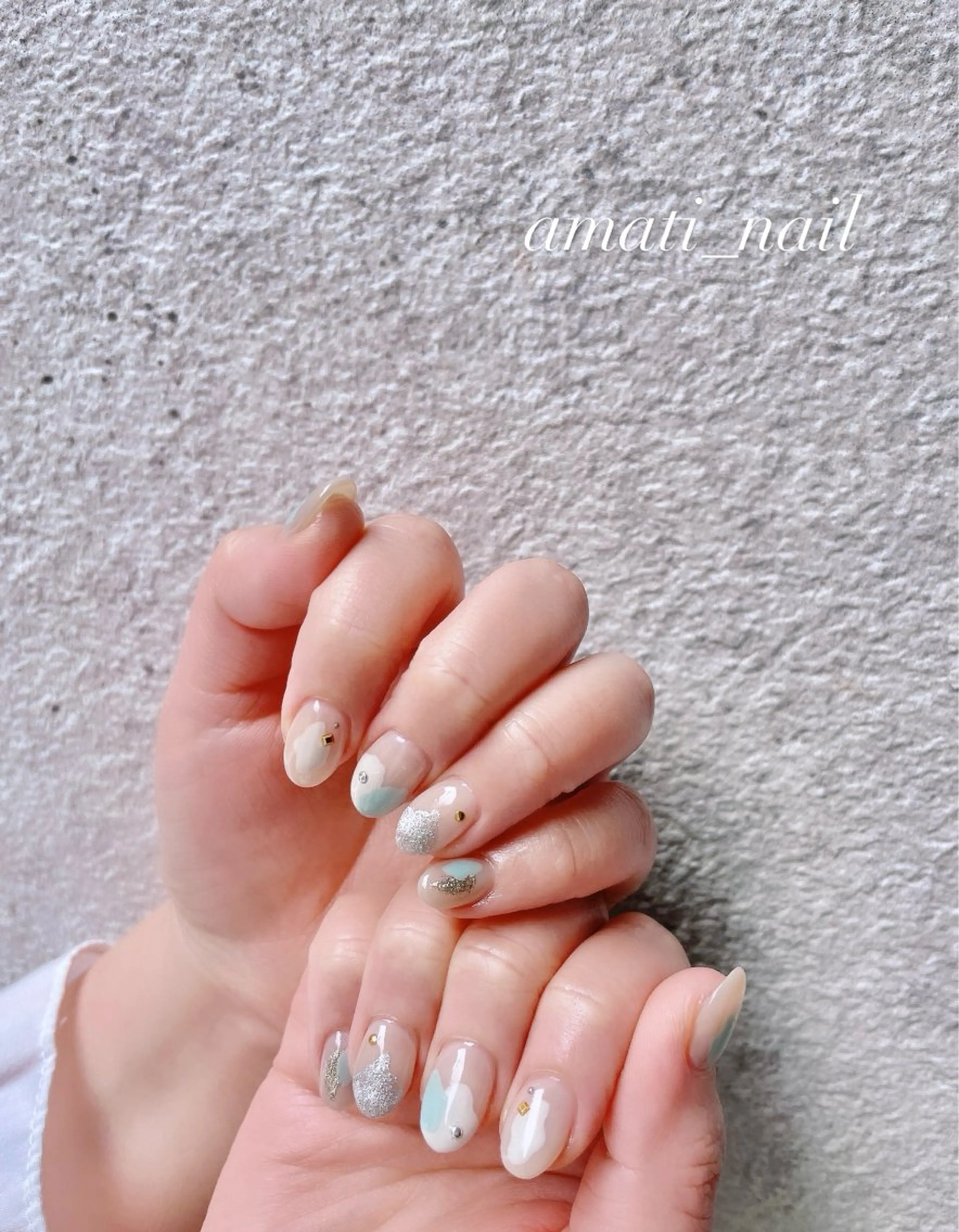 ネイル フットネイル ジェルネイル マグネットネイル ミラーネイル ニュアンスネイル ハンドネイル amati_nail TAKAKOのネイルデザイン