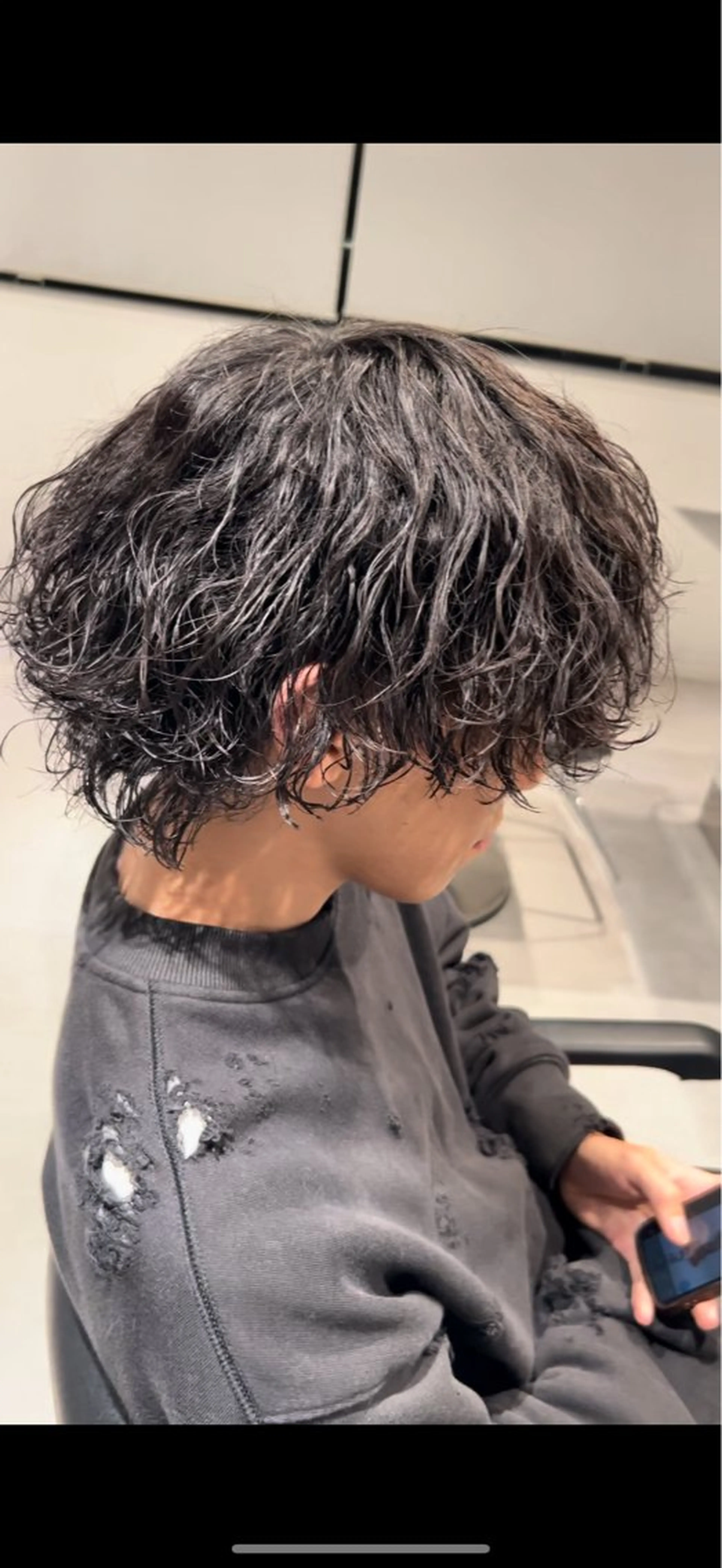 パーマ メンズ メンズパーマ 刈り上げ 波巻きパーマ カット パーマ メンズ韓国ヘア/佐藤 恒輝のヘアスタイル