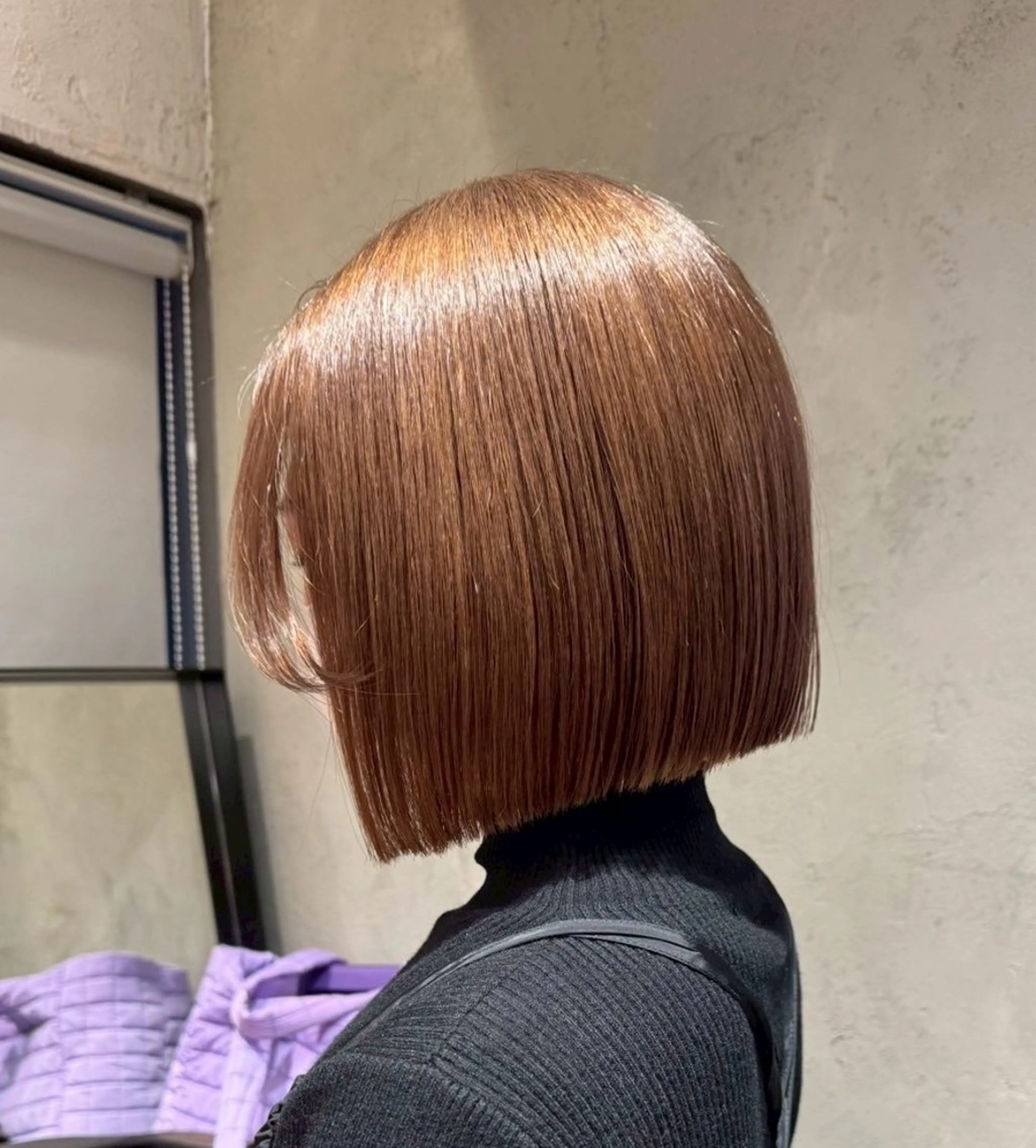 ミディアム カラー ヘアアレンジ カット ヘアカラー トリートメント 傷ませないカラー・ ボブ・リクト📸のヘアスタイル