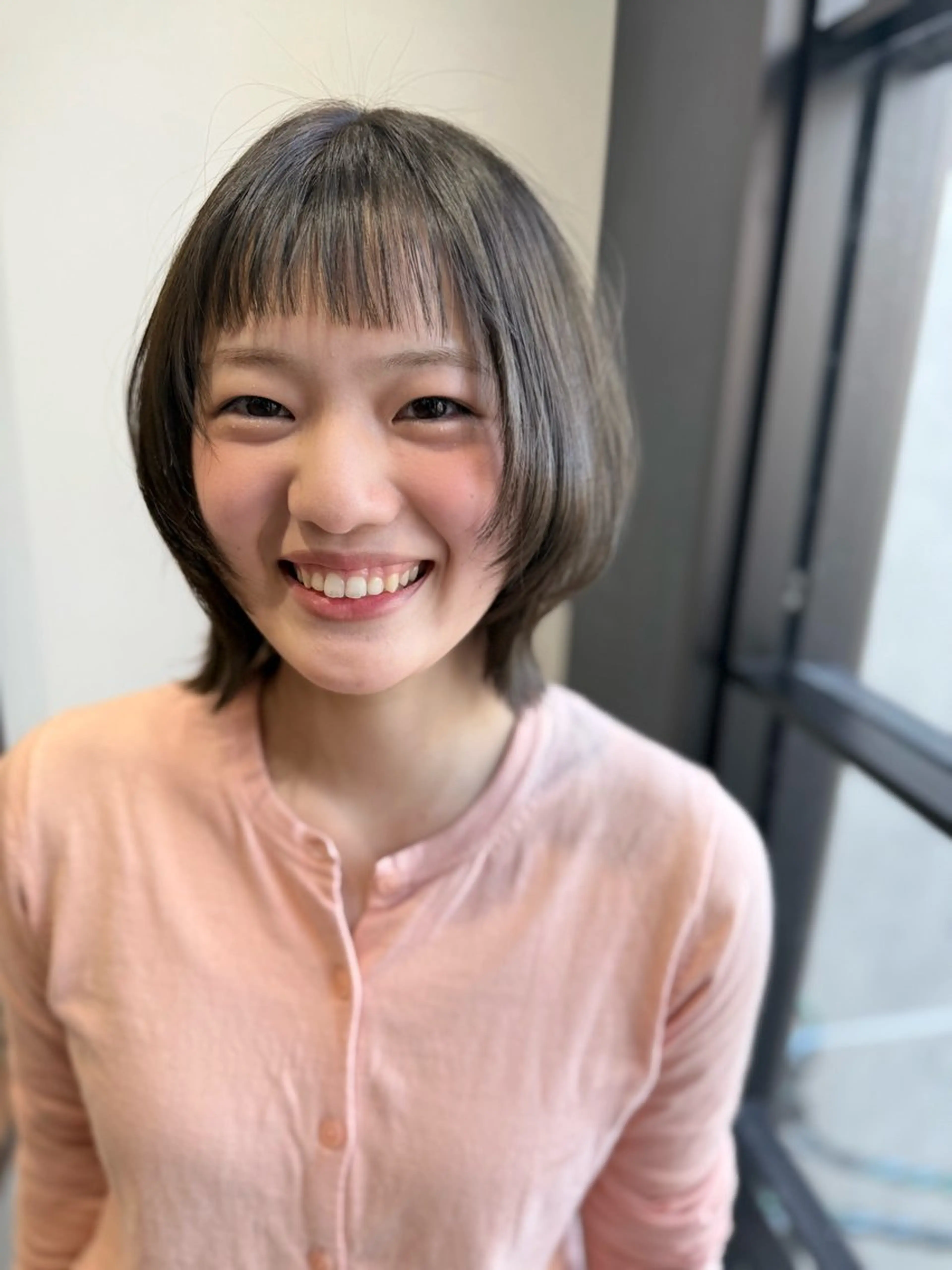 ショート ボブ 伸ばしかけ ショートヘア ウルフカット 酸性ストレート カット 縮毛矯正 舟橋 瑞稀のヘアスタイル