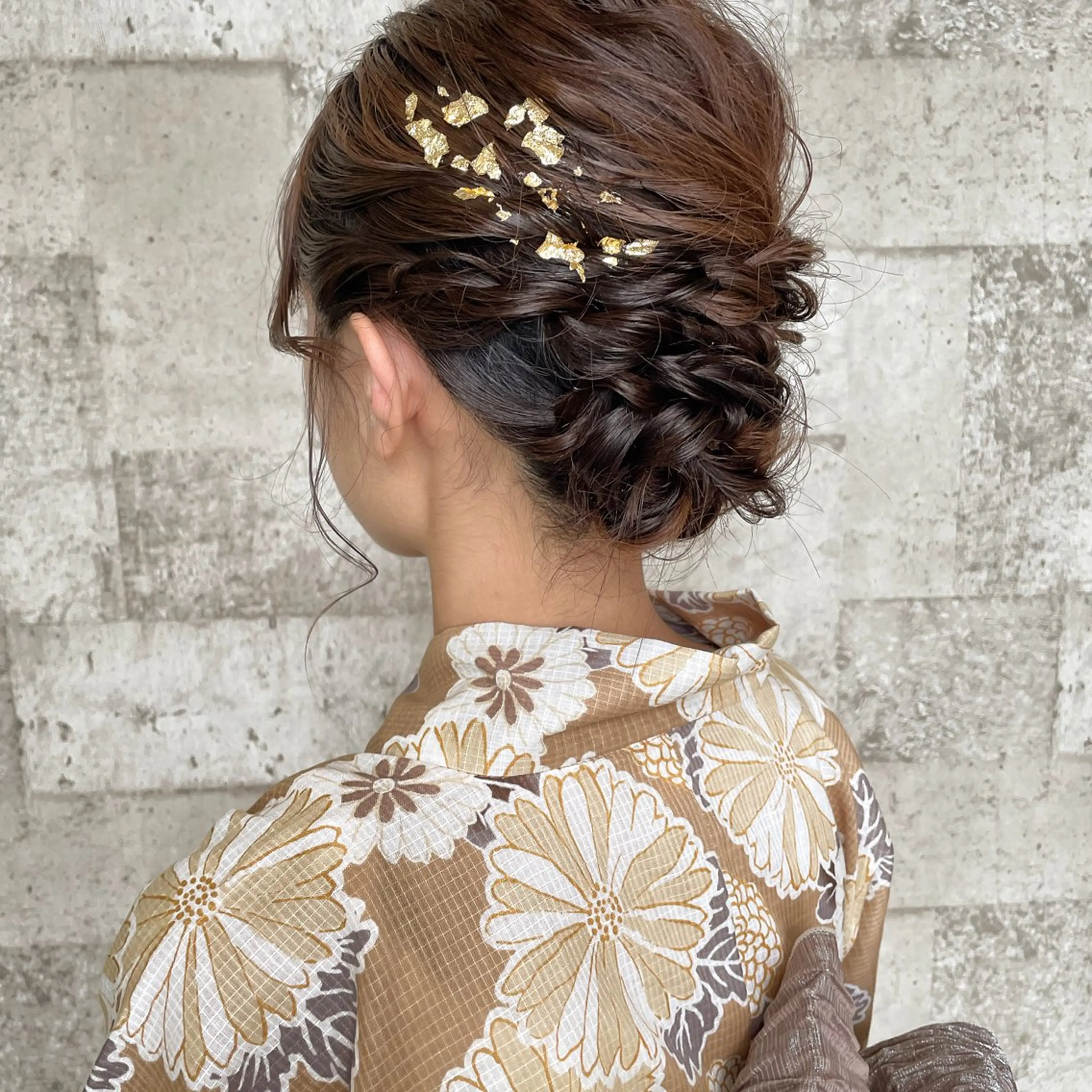 ロング ヘアアレンジ 浴衣 🫧レイナ 🫧 透明感カラー🫧のヘアスタイル
