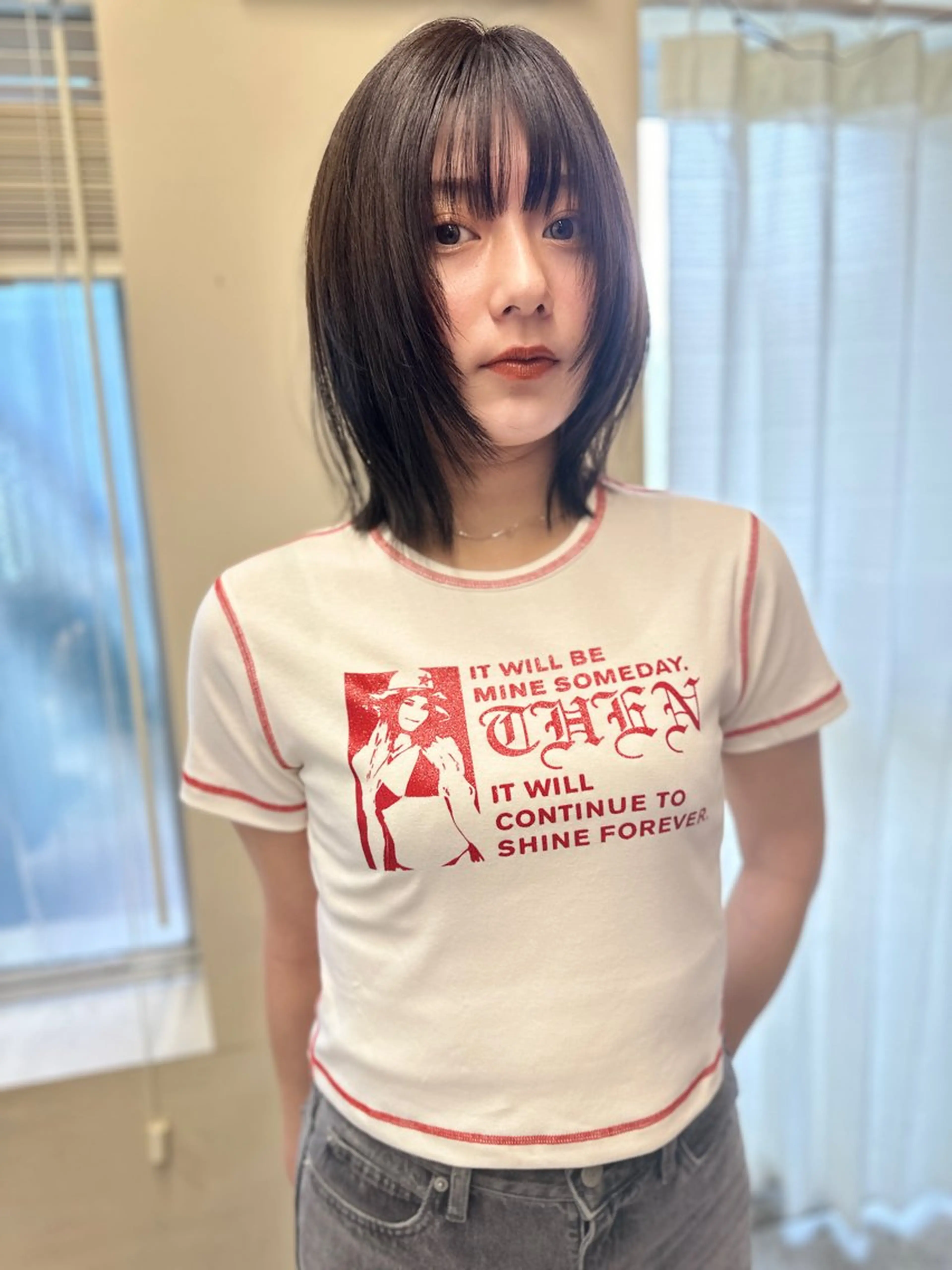 ミディアム カラー アディクシーカラー バレイヤージュ ブリーチ デザインカラー ダブルカラー カット ヘアカラー トリートメント レイヤーカット nude ヘア大和のヘアスタイル