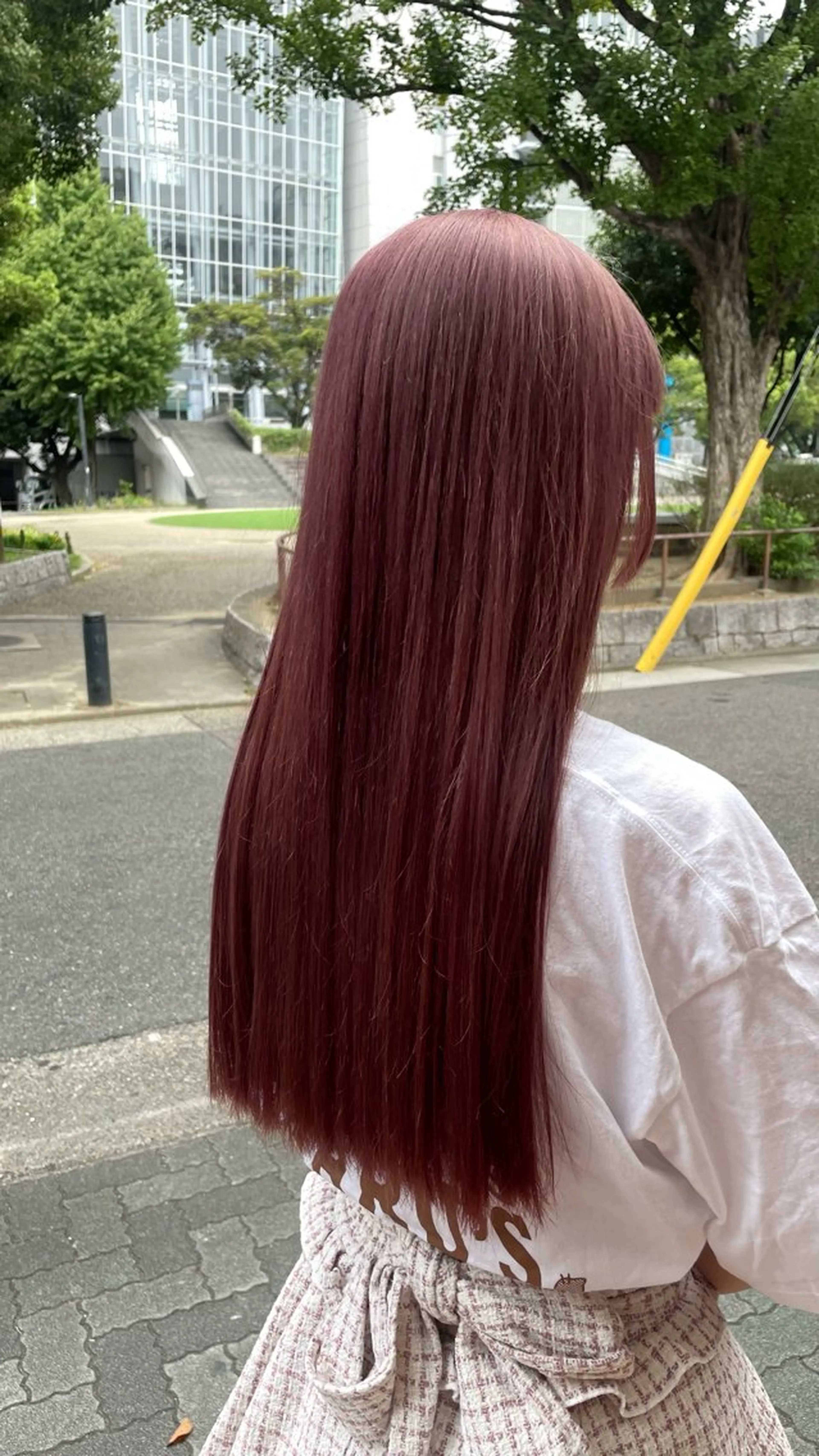 ロング カラー ラベンダーカラー ラベンダーピンク ピンクカラー ブリーチ/髪質改善/ 透明感カラー/暖色のヘアスタイル