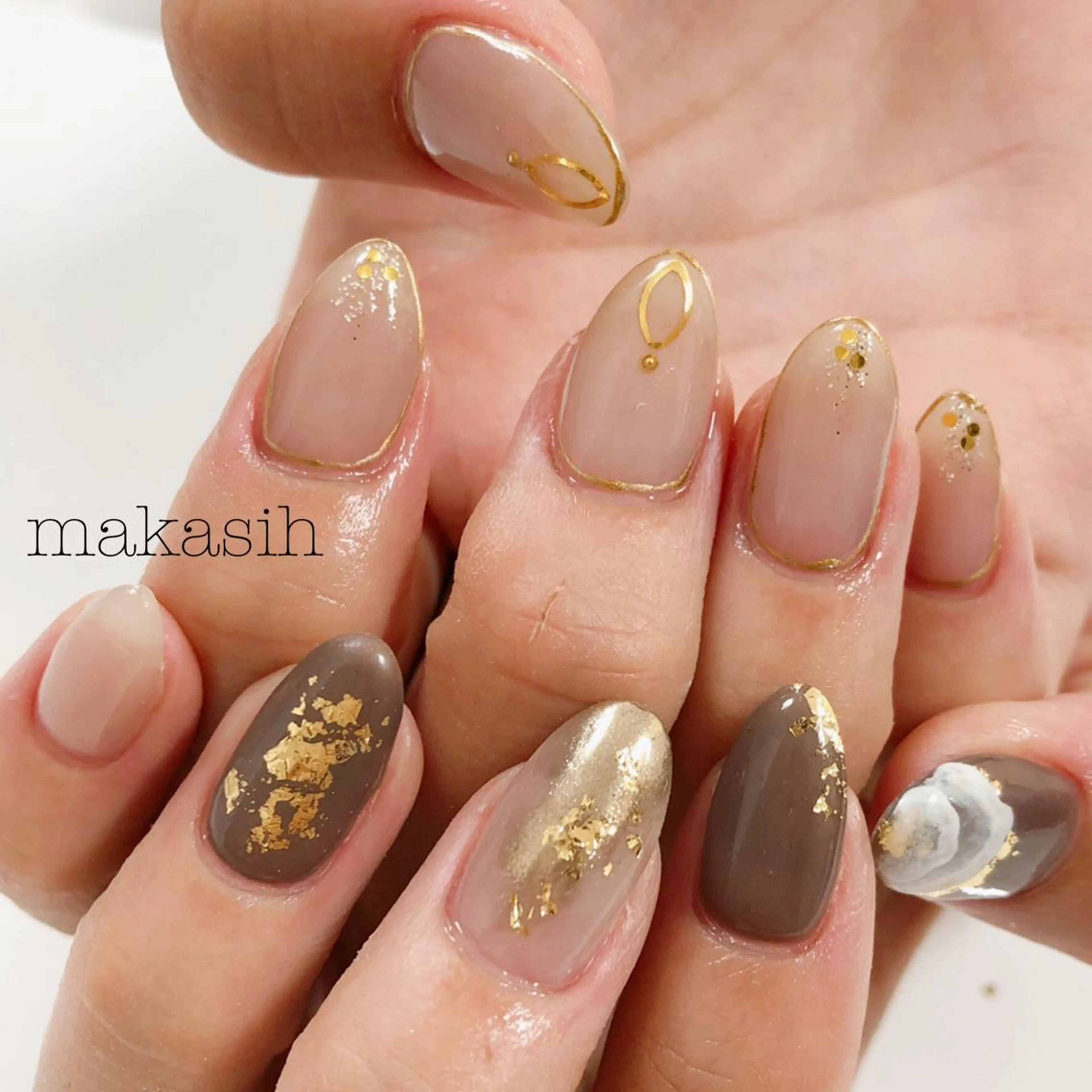 ネイル ニュアンスネイル 山崎 美菜子のネイルデザイン