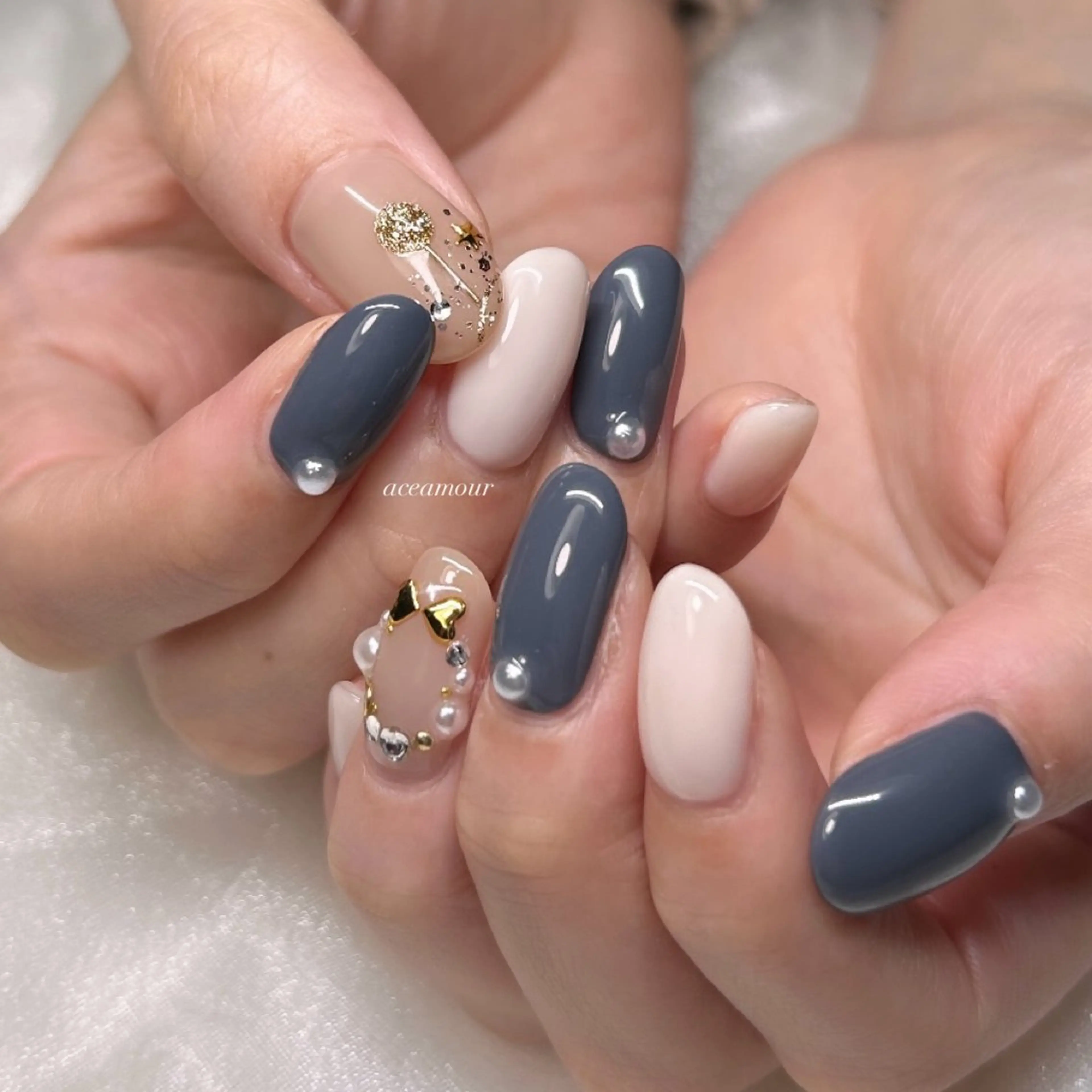 ネイル ラメ(グリッター) 持ち込み ネイル/耳つぼ /新ホワイトニングのネイルデザイン