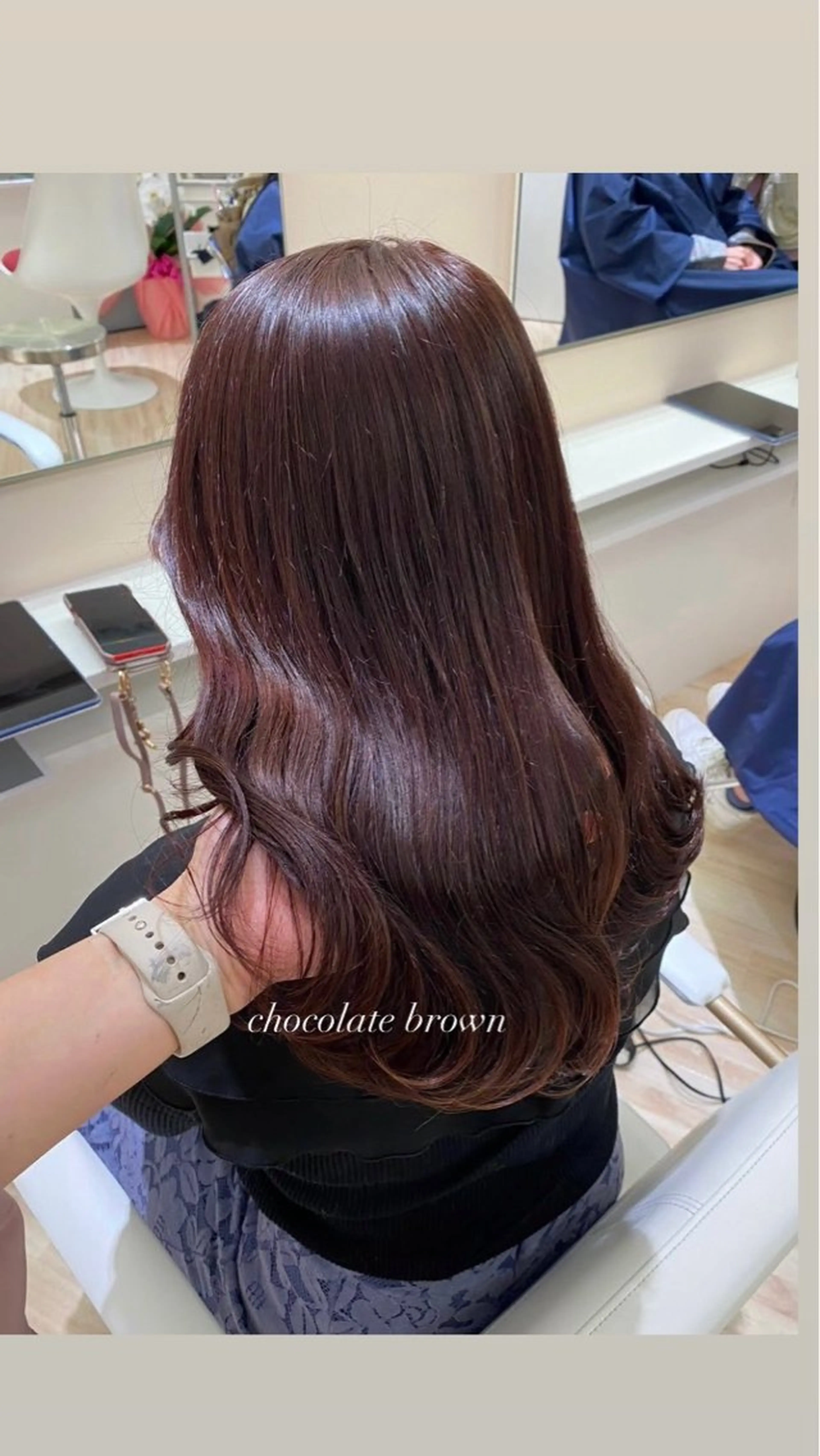 ロング ヘアカラー ParveMix 宮﨑 梨里のヘアスタイル