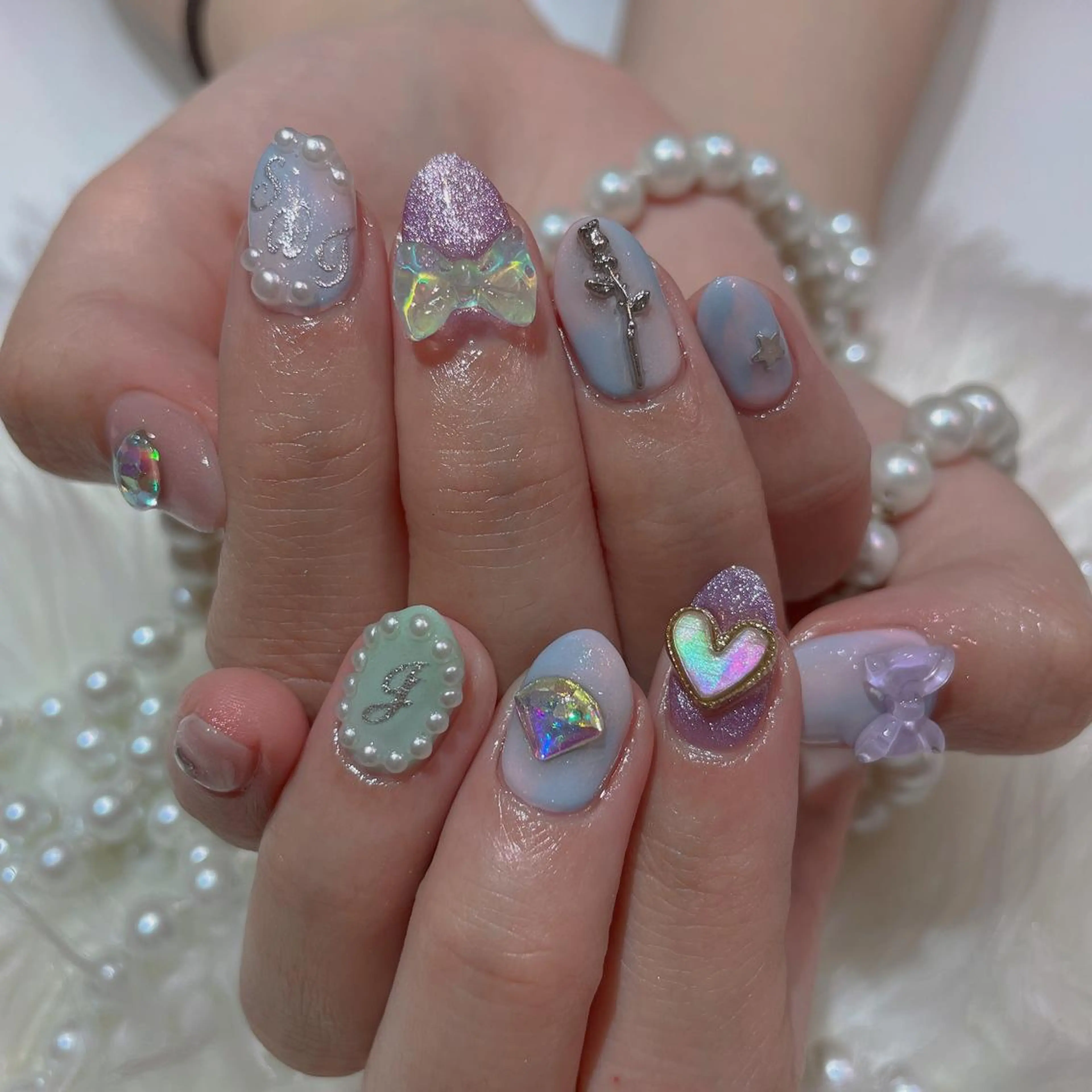 ネイル ✨Serenity ワンホンネイルのネイルデザイン