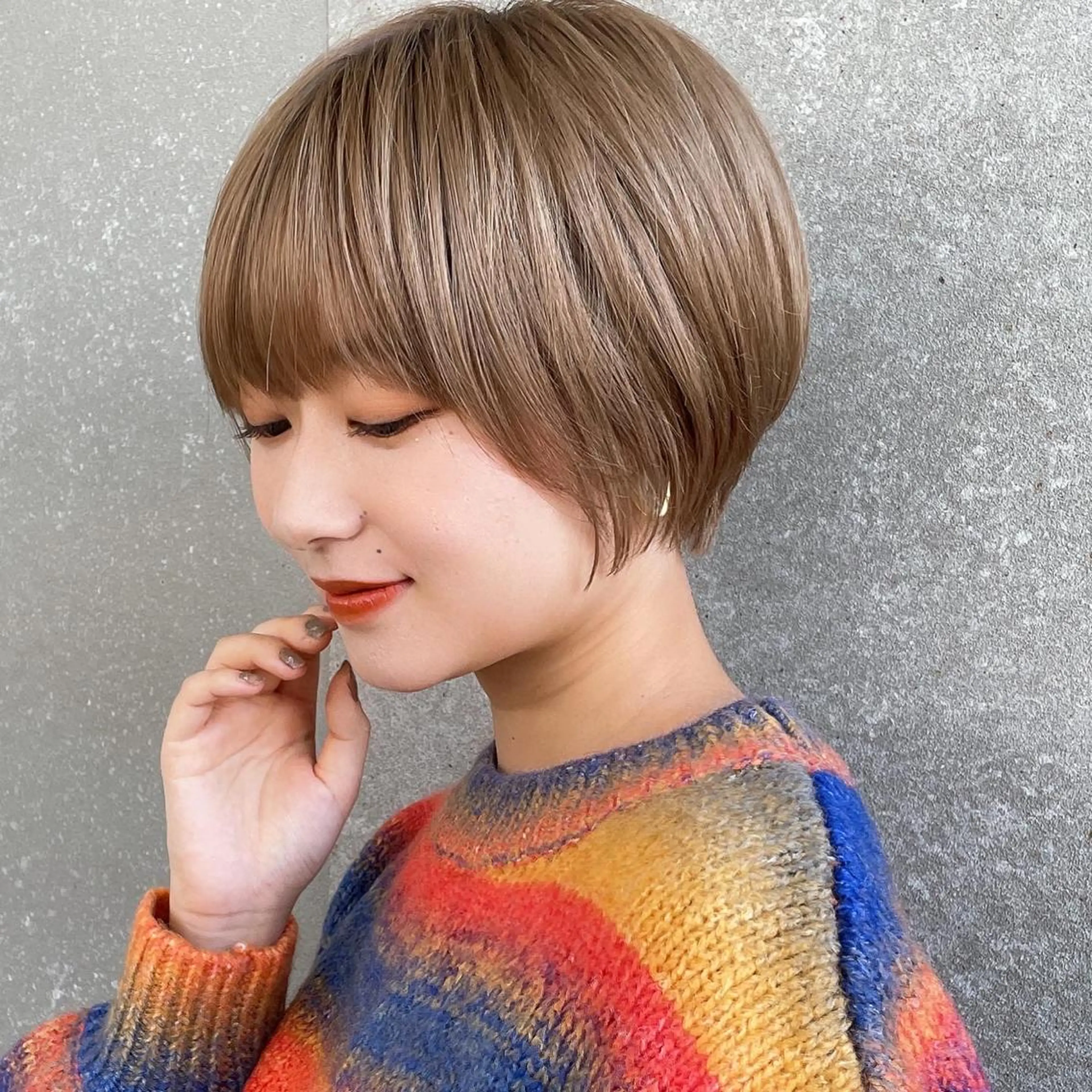 ショート 似合わせカット ショートヘア ヘアカラー トリートメント 韓国ヘア/髪質改善 /Harunaのヘアスタイル