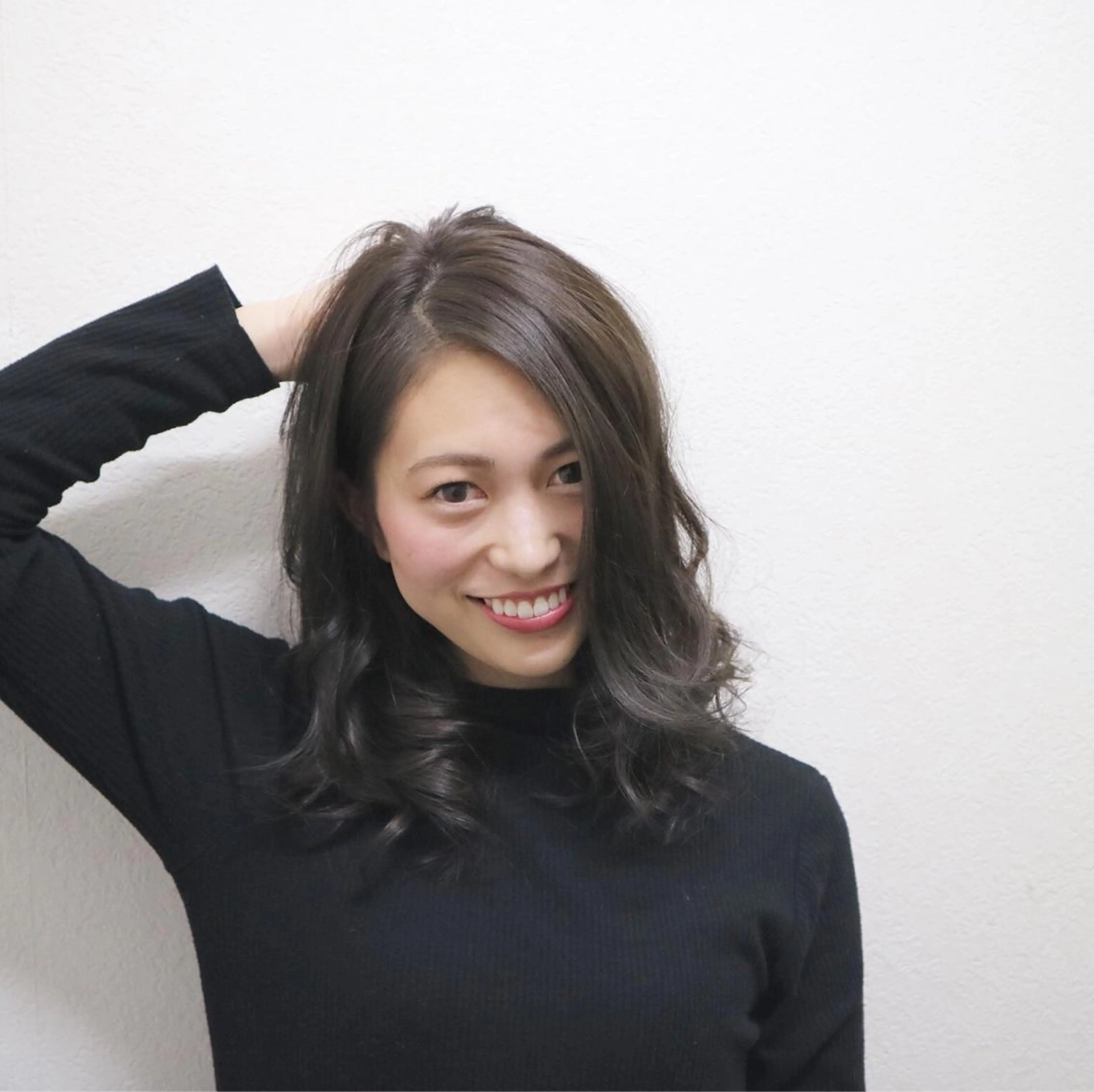 ミディアム カラー アディクシーカラー アッシュ ブリーチ 透明感カラー ダークアッシュ ヘアカラー JIL BLAN 京都のヘアスタイル
