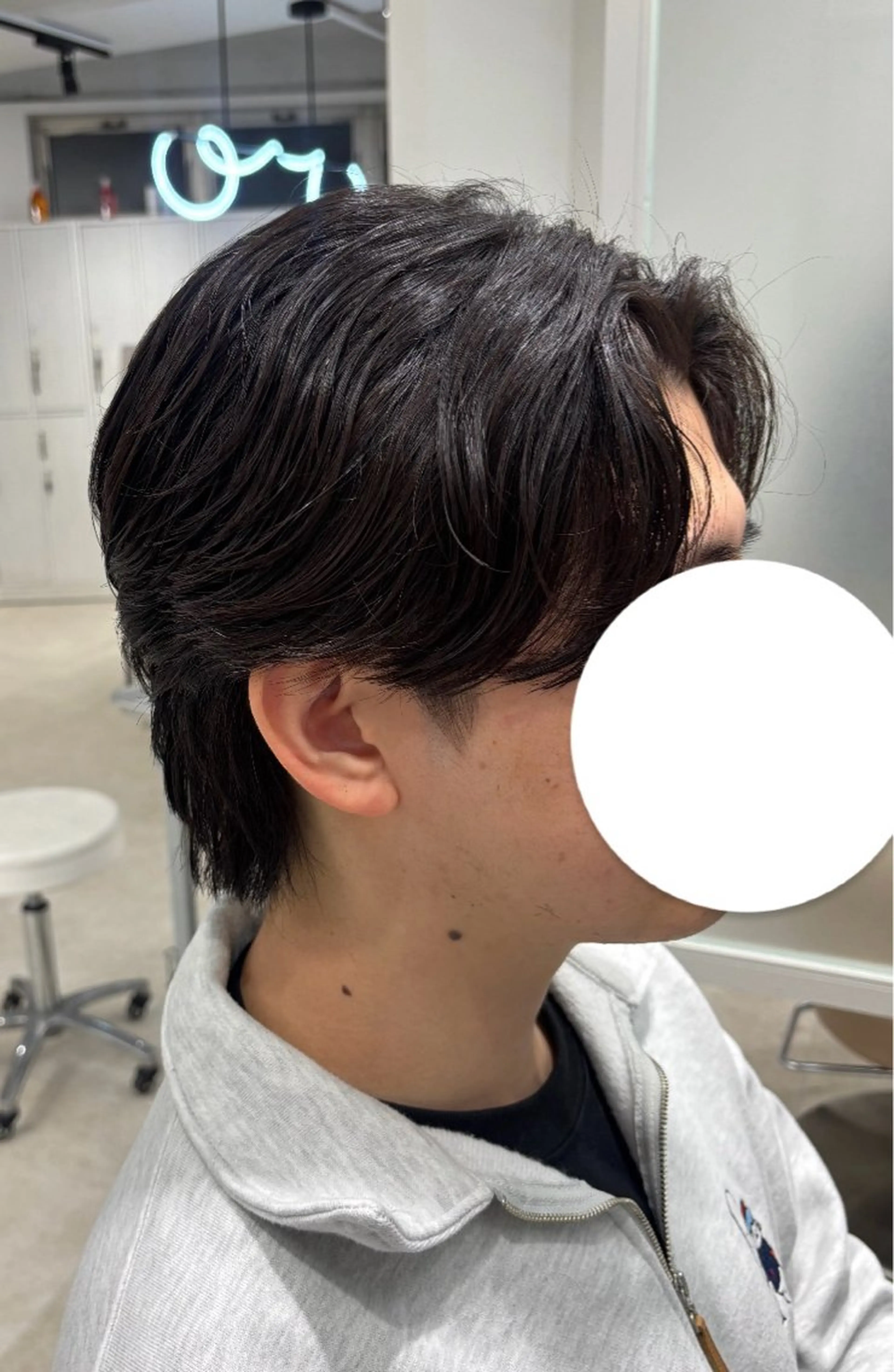 パーマ メンズ センターパート メンズパーマ メンズウルフカット ウルフカット カット パーマ 石井 せなのヘアスタイル