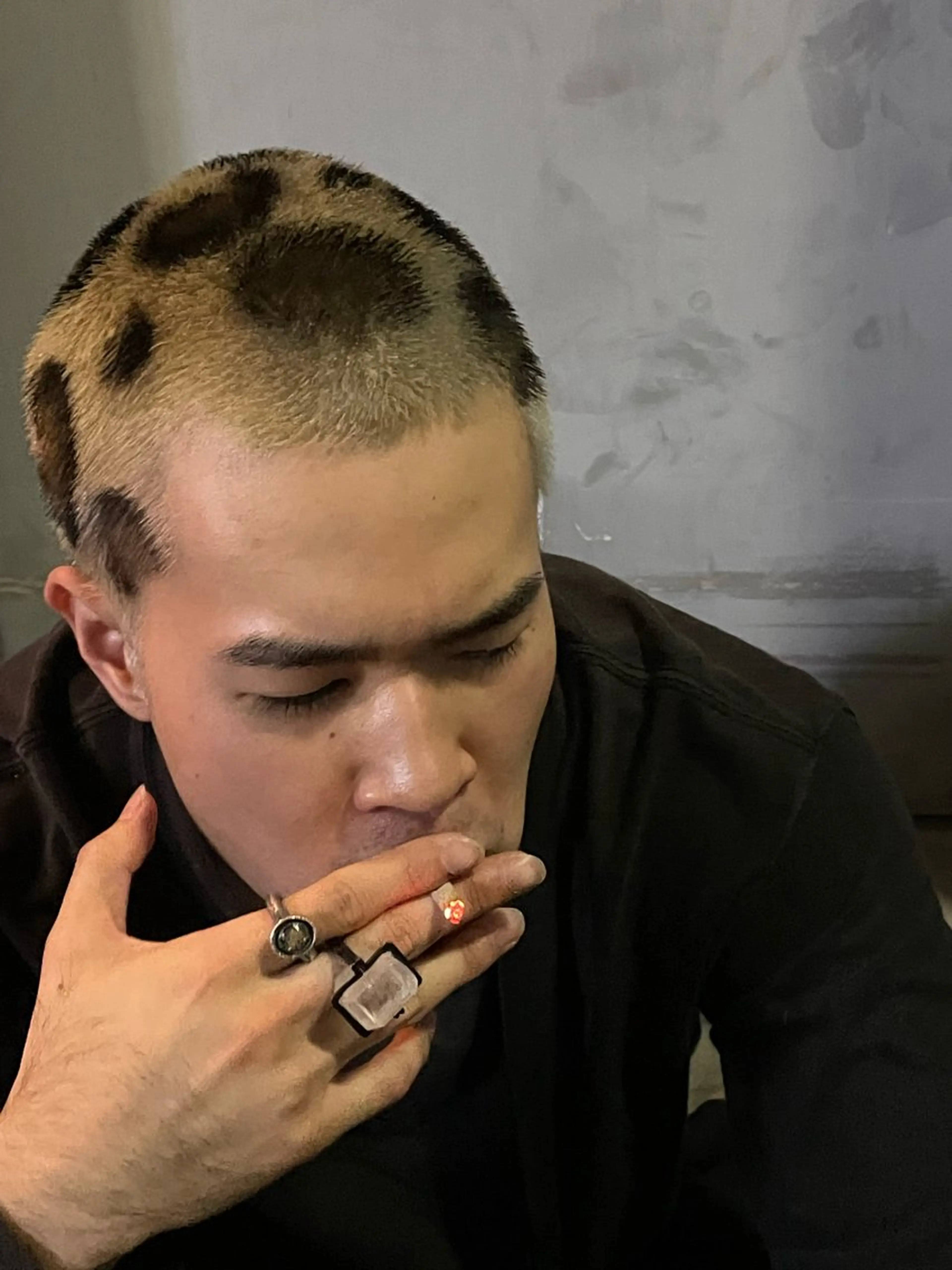 ショート カラー メンズ デザインカラー Lmano所属・Lmano ケンタのヘアスタイル