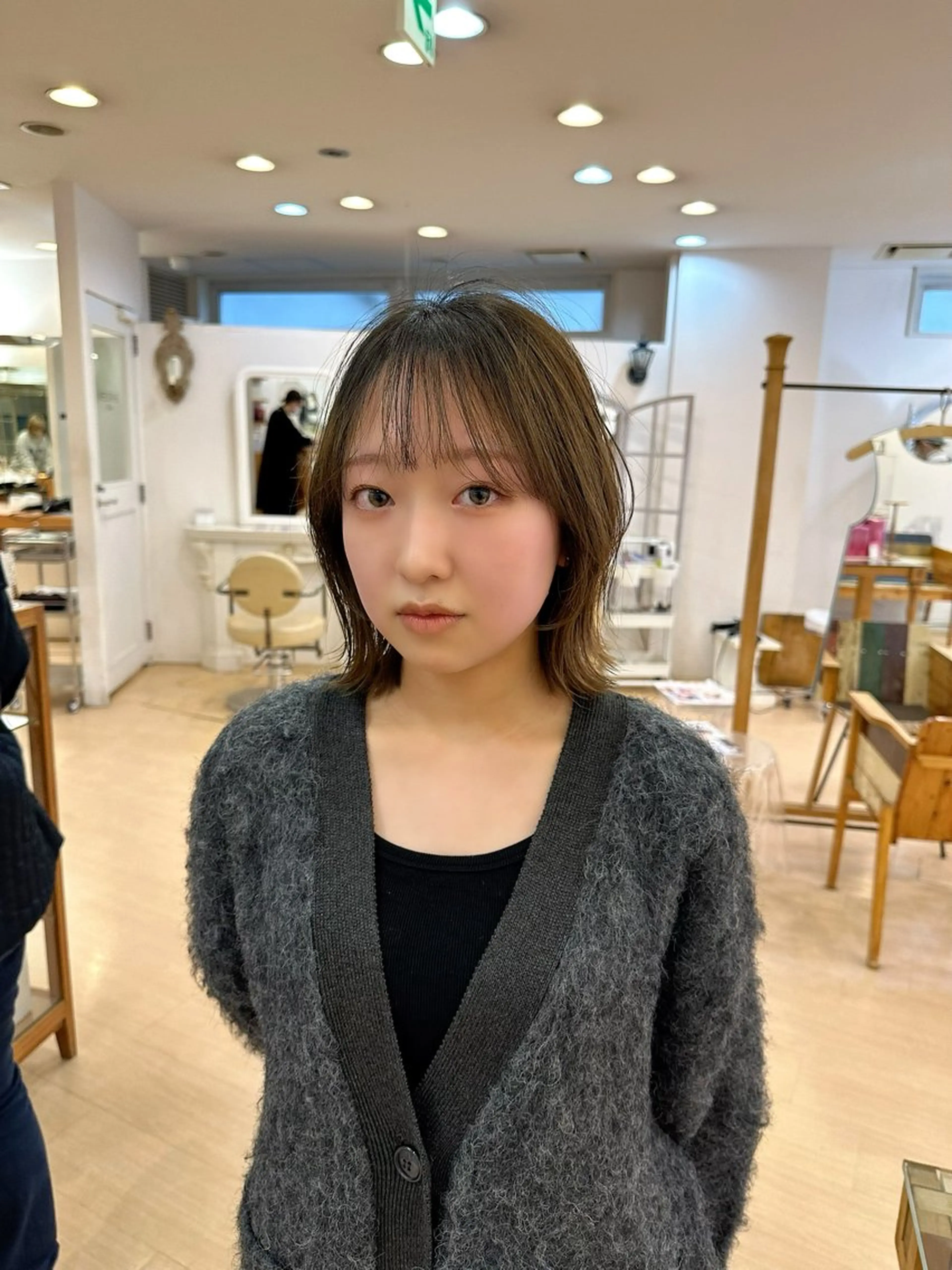 ミディアム パーマ Gardenhair 小笠原篤矢ショートのヘアスタイル