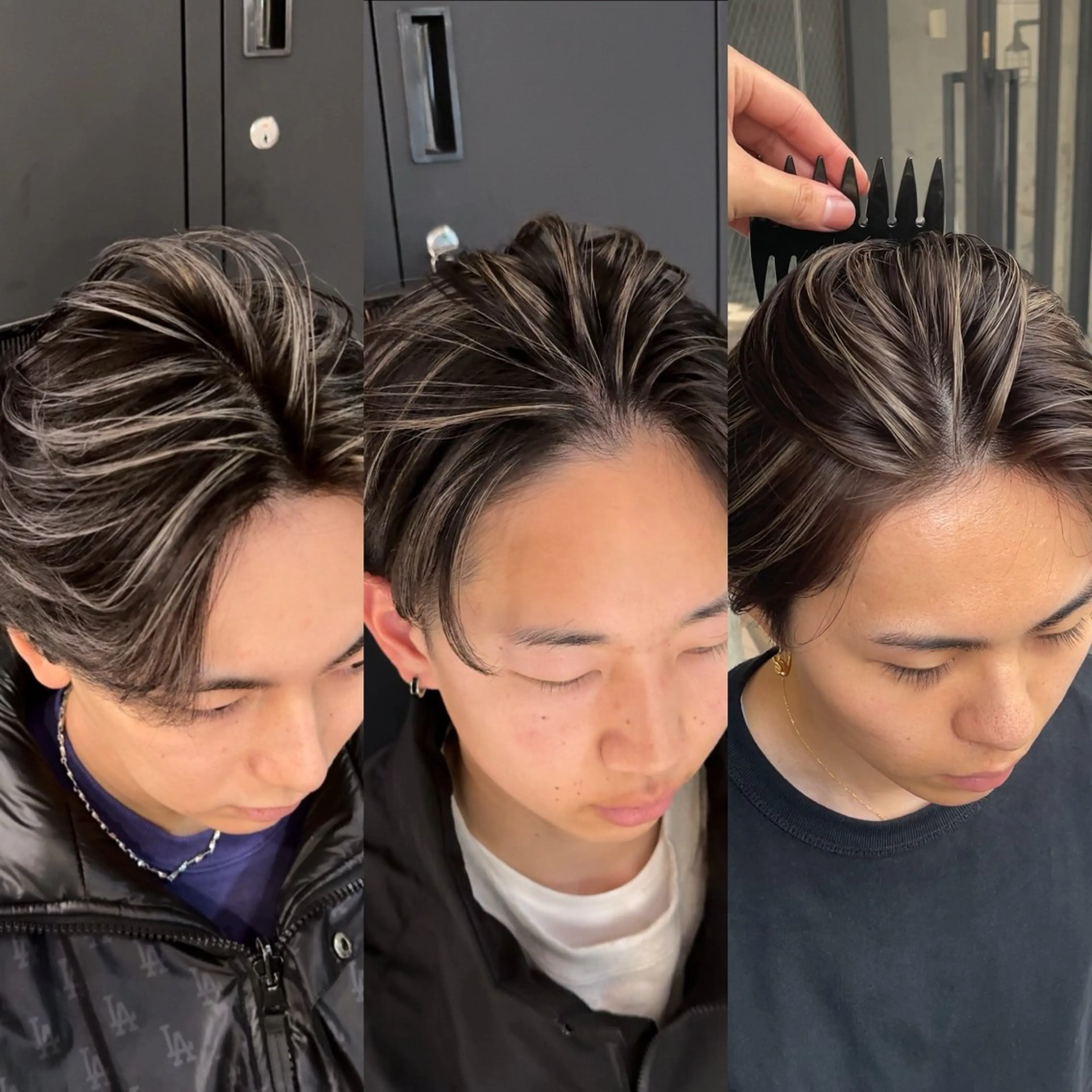 ショート ヘアカラー 🇺🇸ルミナ🔥 外国人風ハイライトのヘアスタイル