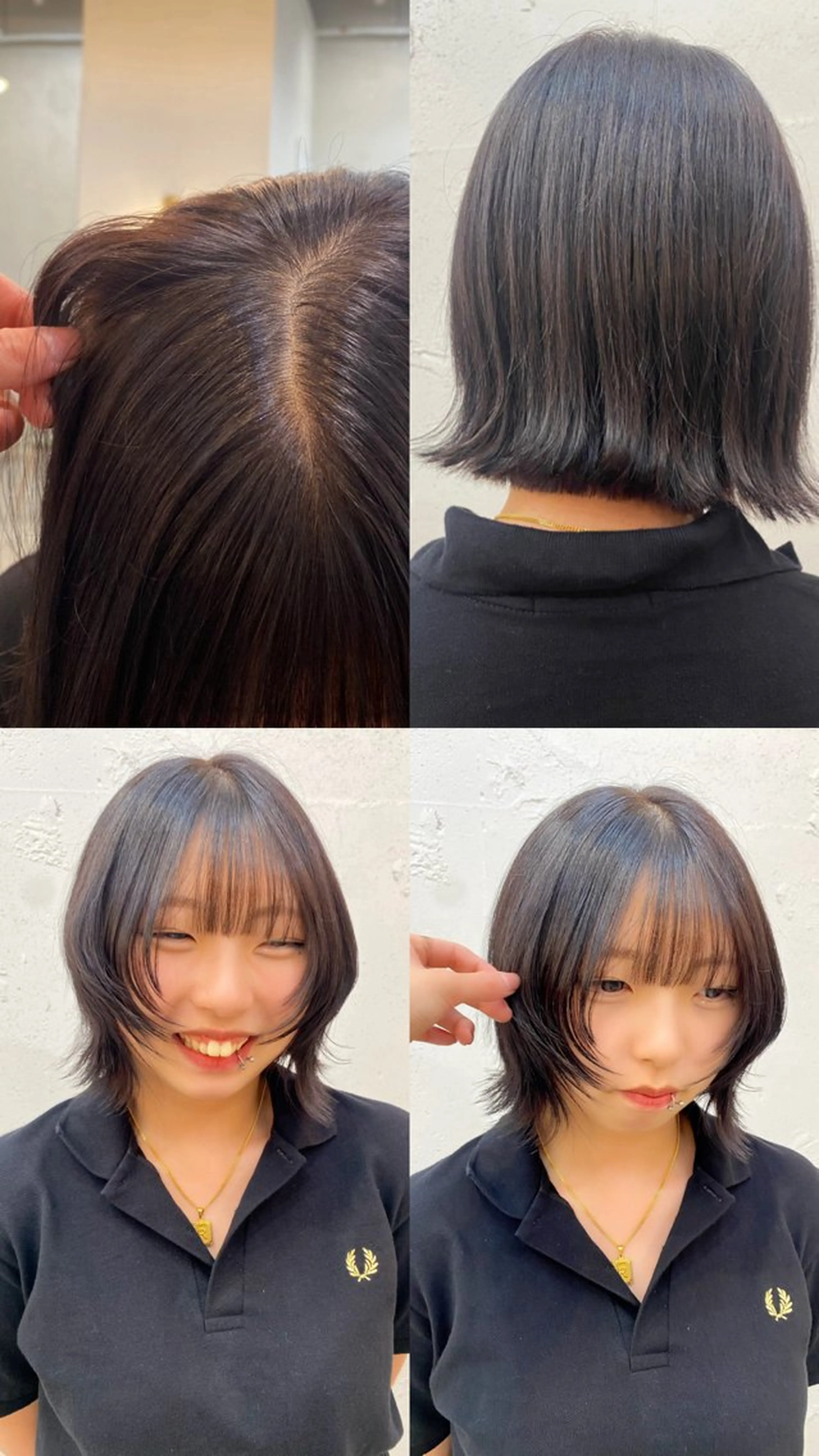 ショート カラー バイオレットカラー ボブ ウルフカット ウルフボブ カット ヘアカラー ROMMY所属・似合わせヘア 💇🏻‍♀/マリアのヘアスタイル