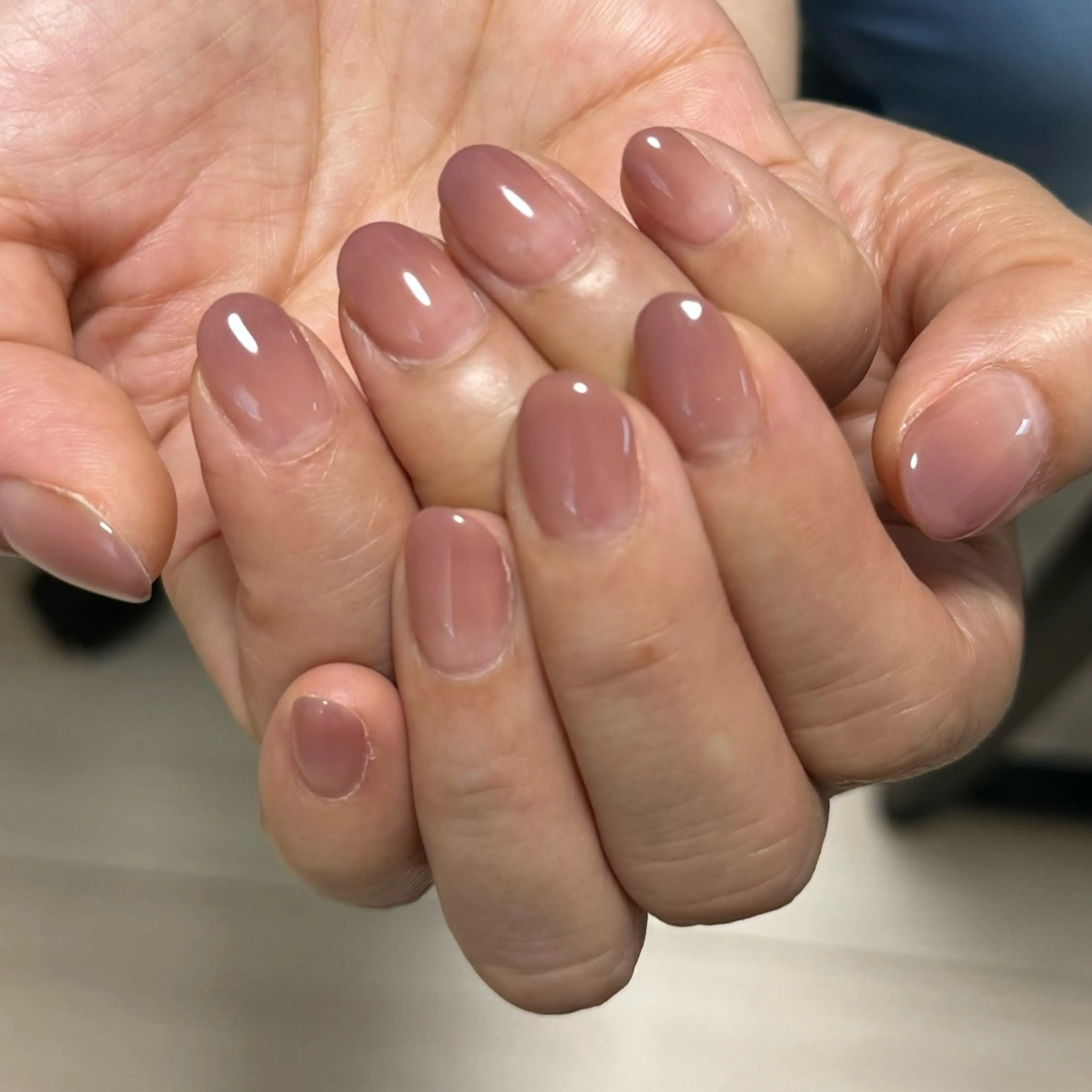 ネイル グラデーション ピンク ハンドネイル Hana_ Rieのネイルデザイン