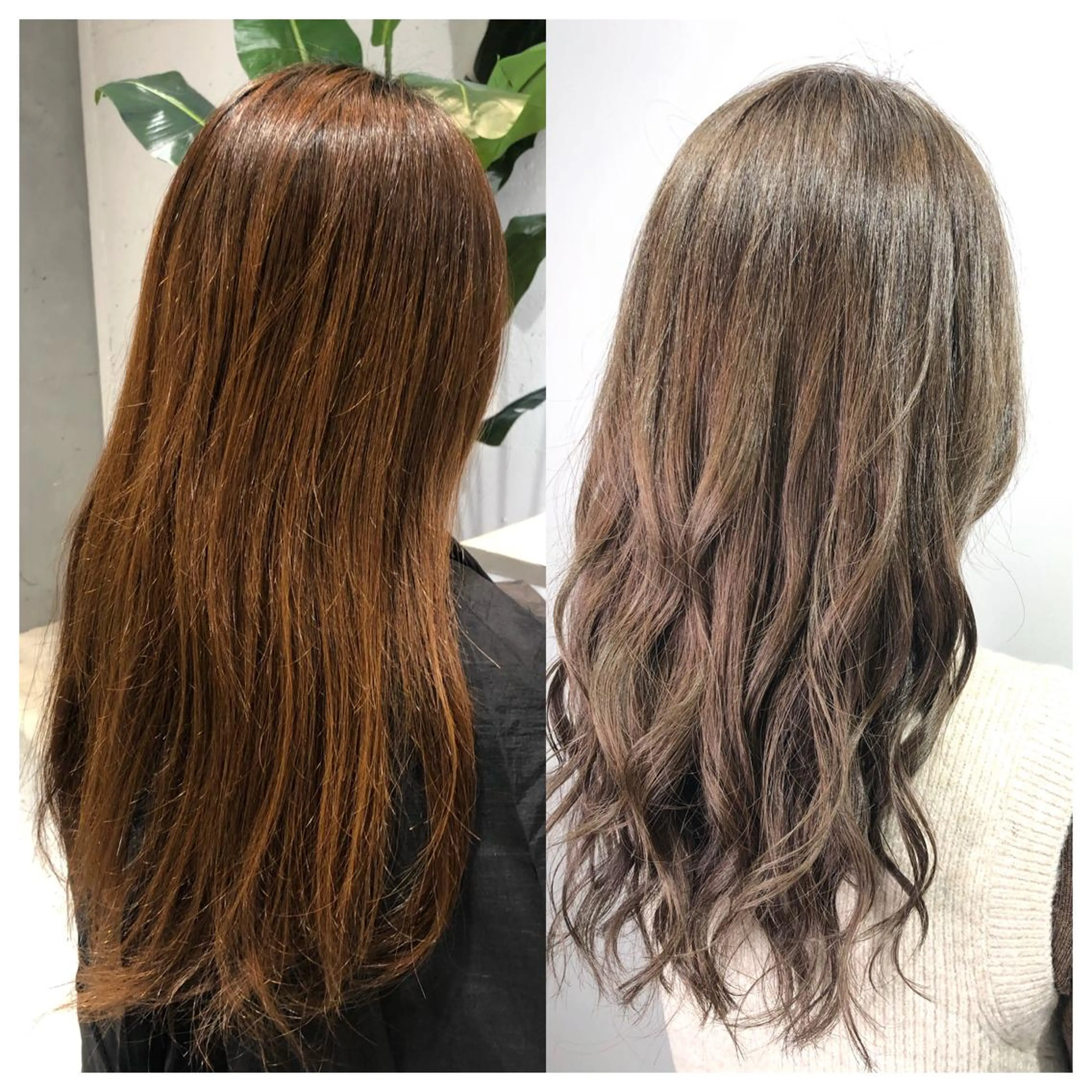 •【高濃度炭酸泉付き‼️カラー+✂️似合わせカット ✂️＋高濃度炭酸泉 Aujuaトリートメント】の写真
