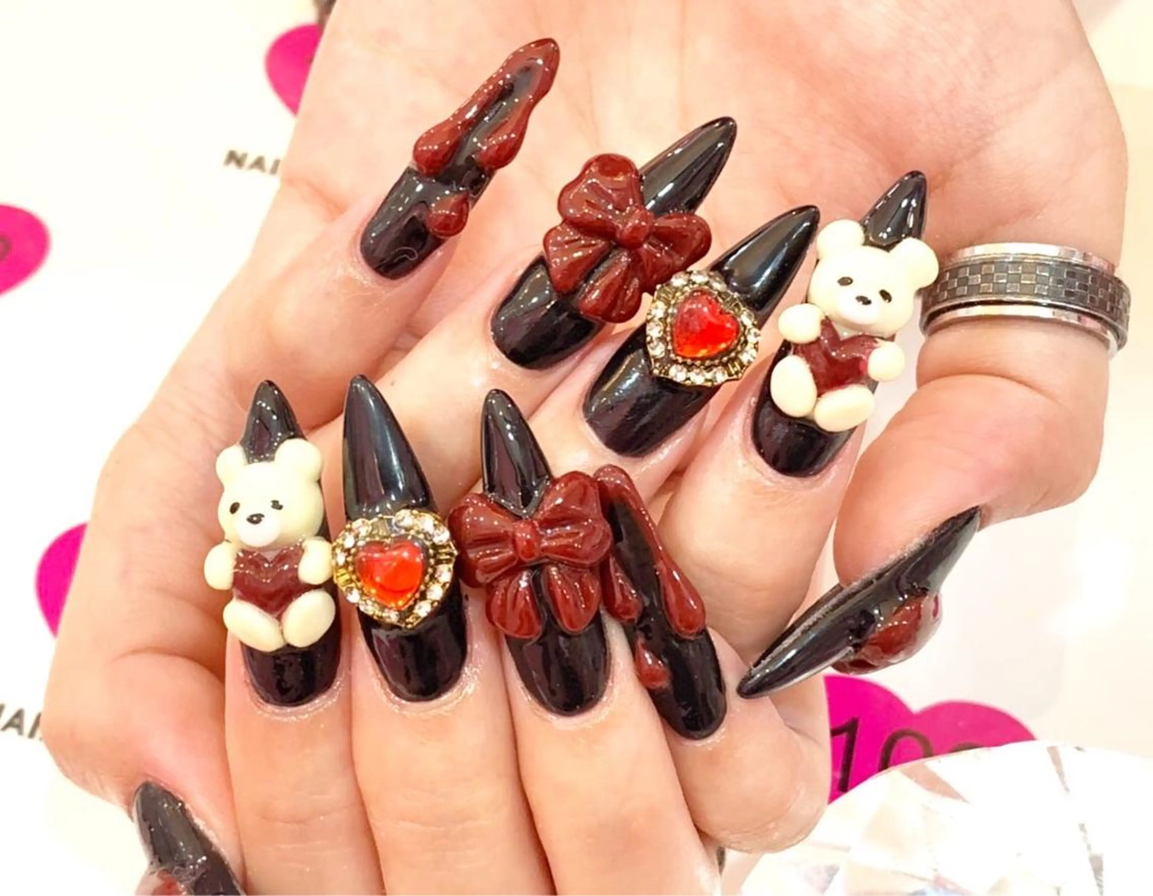 ロング カラー メンズ キッズ ネイル NAILSGOGO shibuyaのネイルデザイン