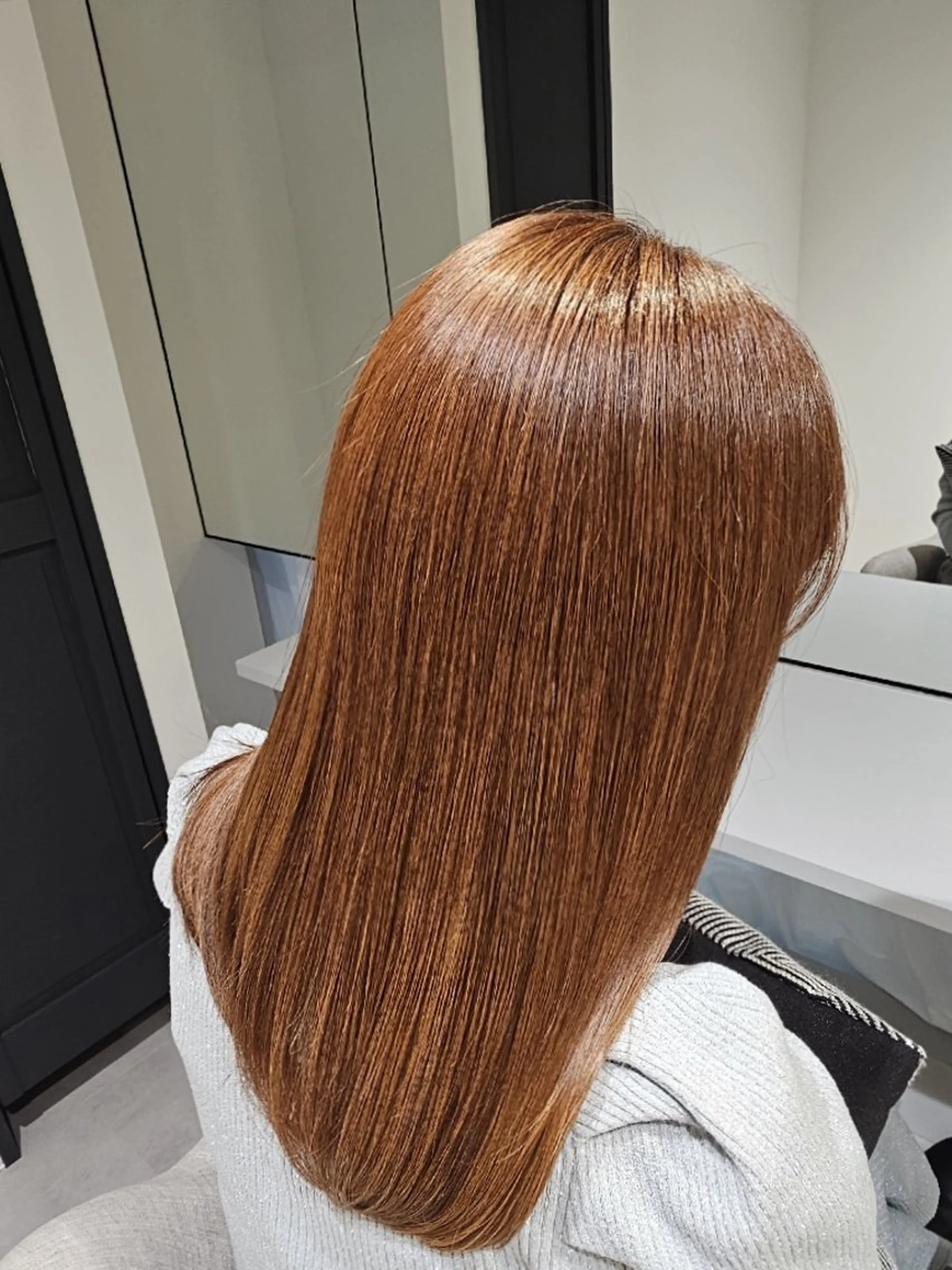 セミロング 縮毛矯正 トリートメント 小黒泰佑/東銀座 /美髪特化型美容師のヘアスタイル