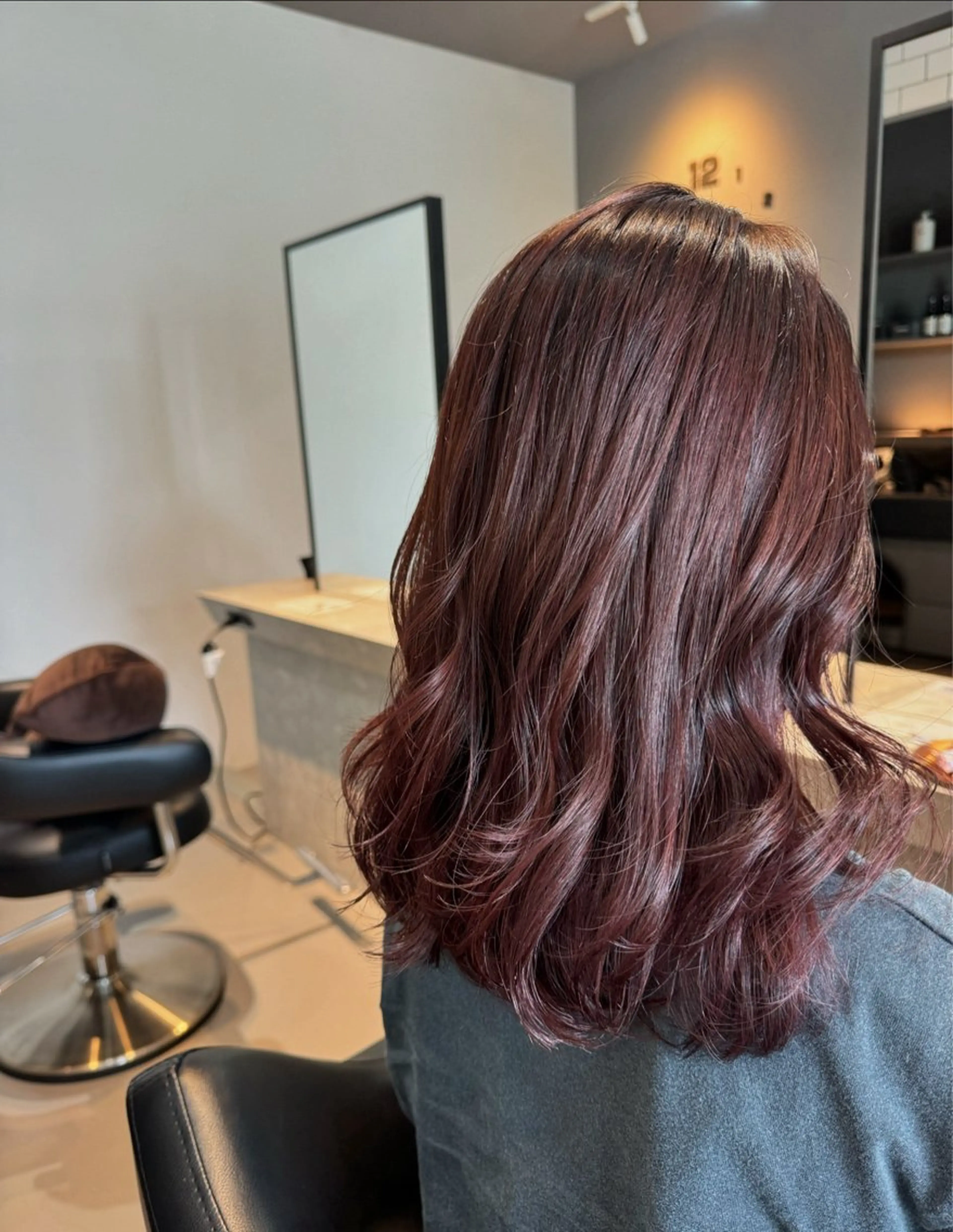 ミディアム トリートメント ヘアカラー 髪質改善×艶カラー Haruのヘアスタイル
