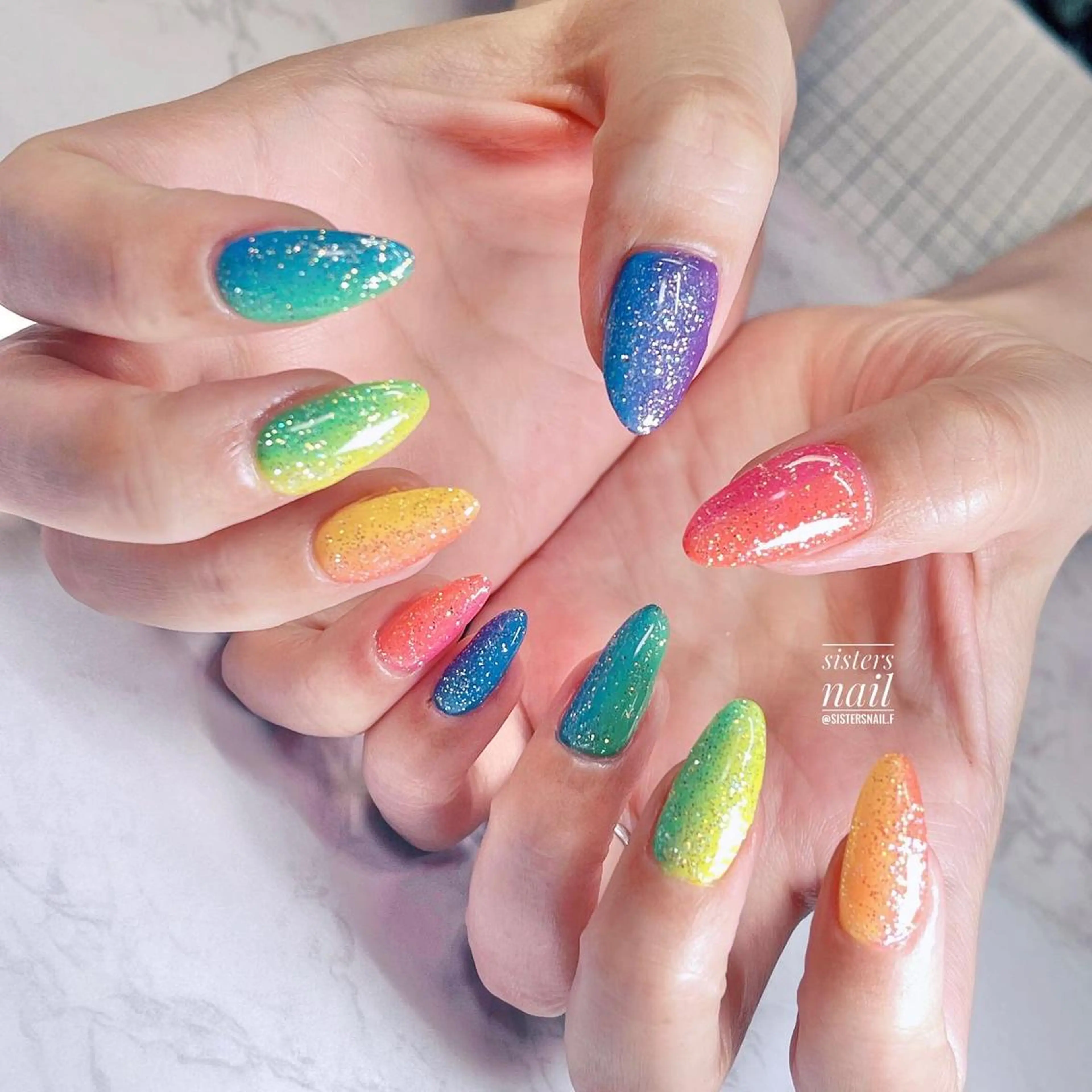 カラフルネイル まお #ジェルネイル #ジェルネイルデザイン #gelnail
