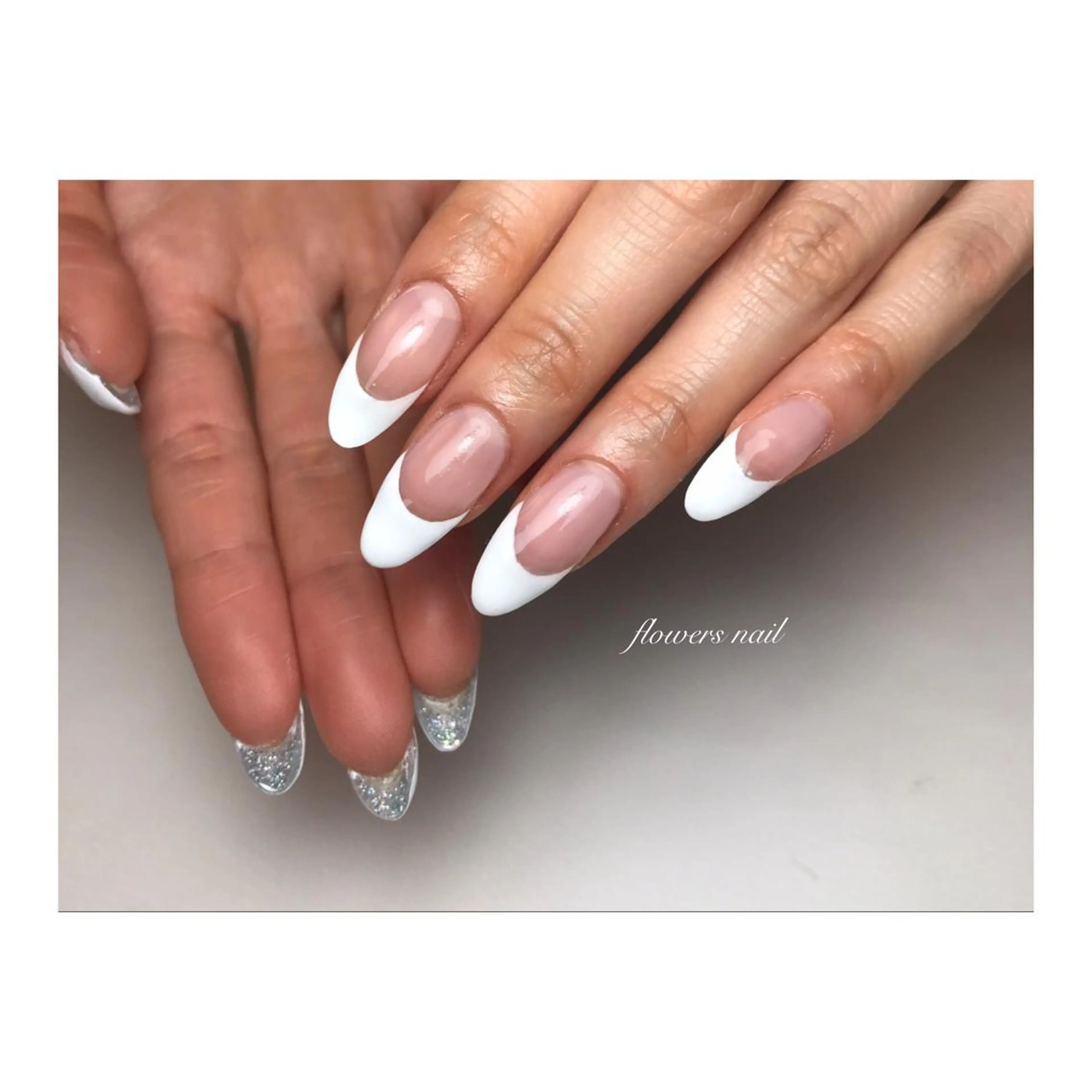 ネイル スカルプネイル ブライダルネイル flowers nailのネイルデザイン
