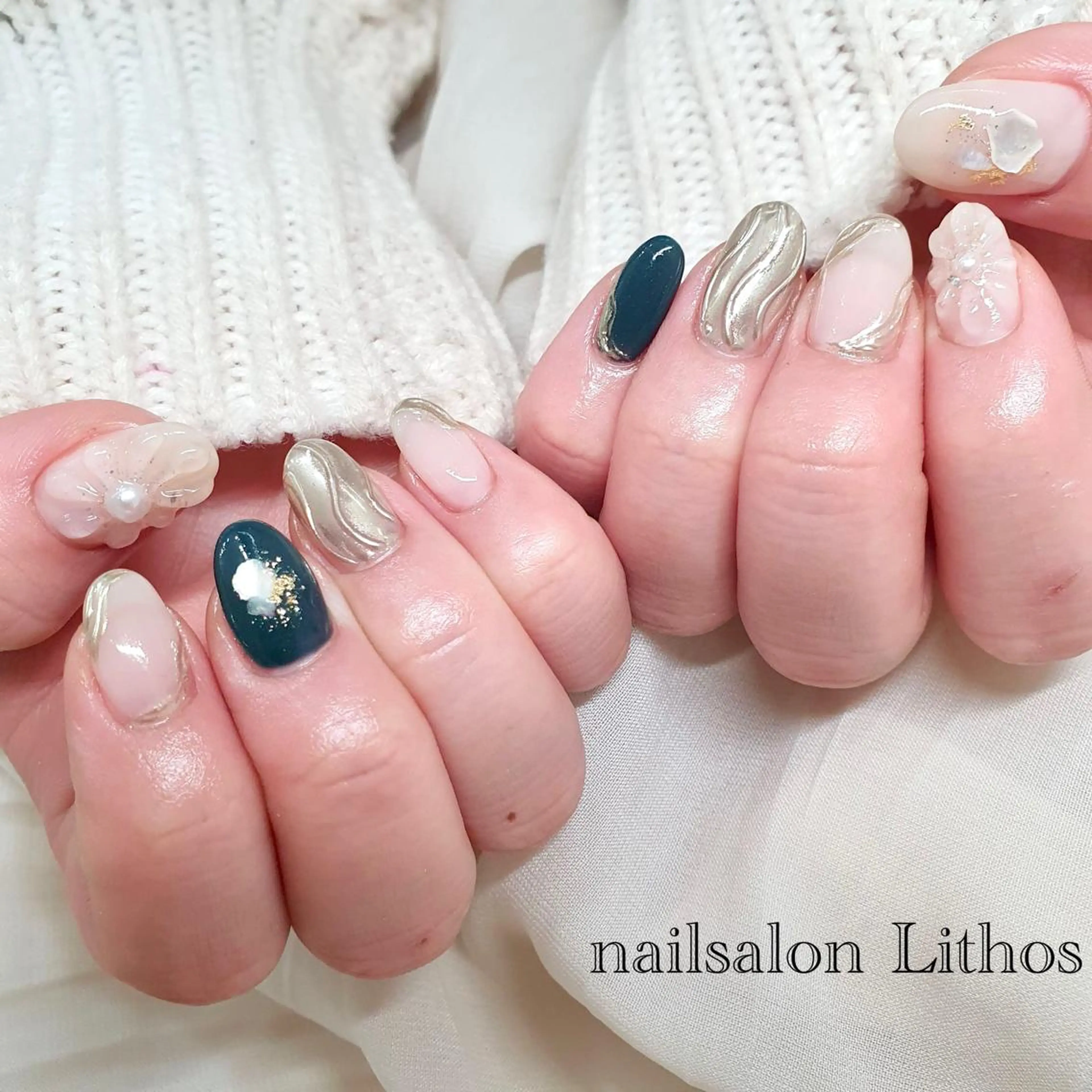 ネイル ハンドネイル nailsalon Lithos所属・nailsalon Recontreのネイルデザイン