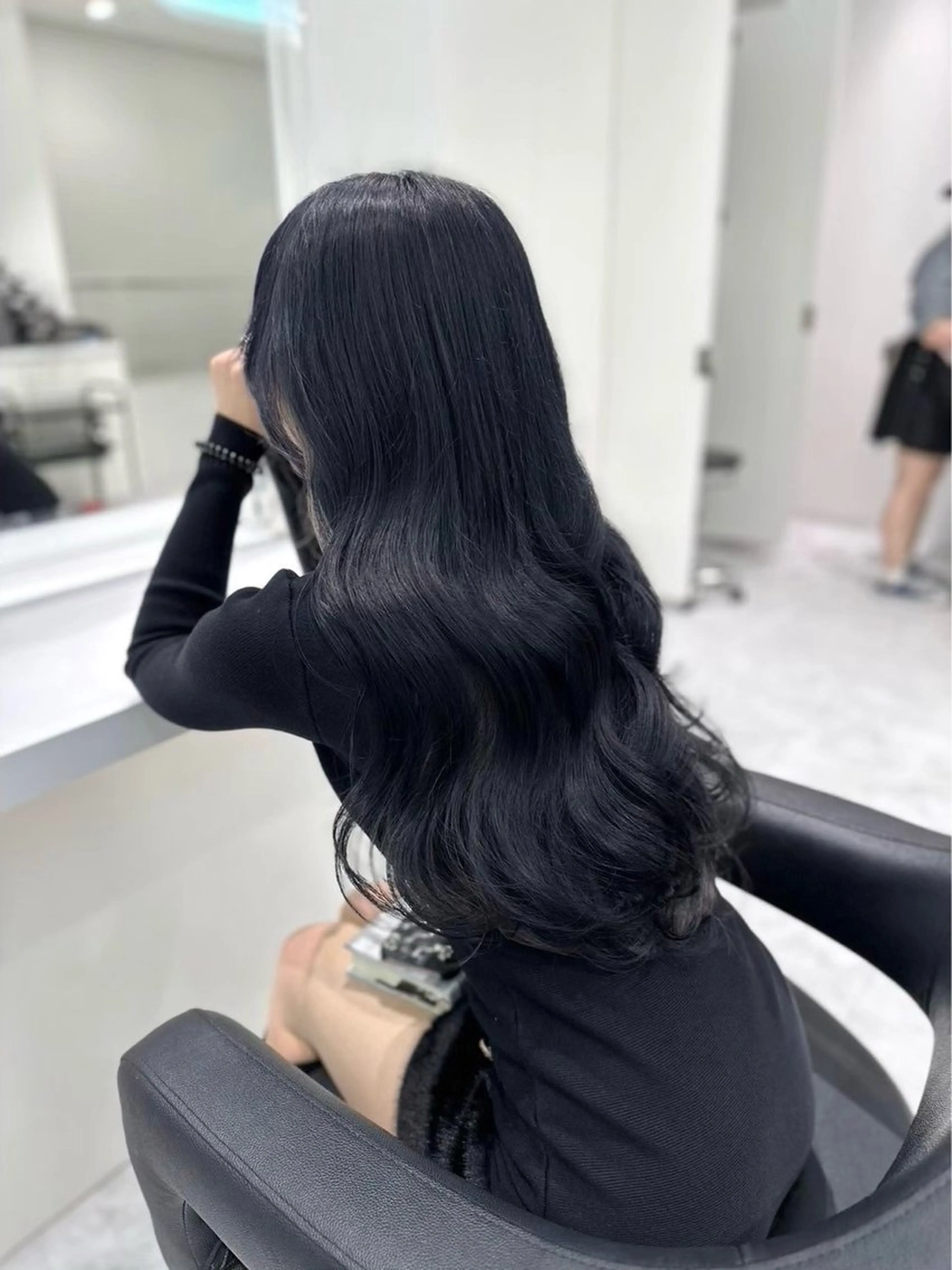 ロング カラー ヘアアレンジ 透明感カラー 髪質改善 トリートメント ヘアカラー トリートメント トレンド韓国風カラー 💎ホウト💎のヘアスタイル
