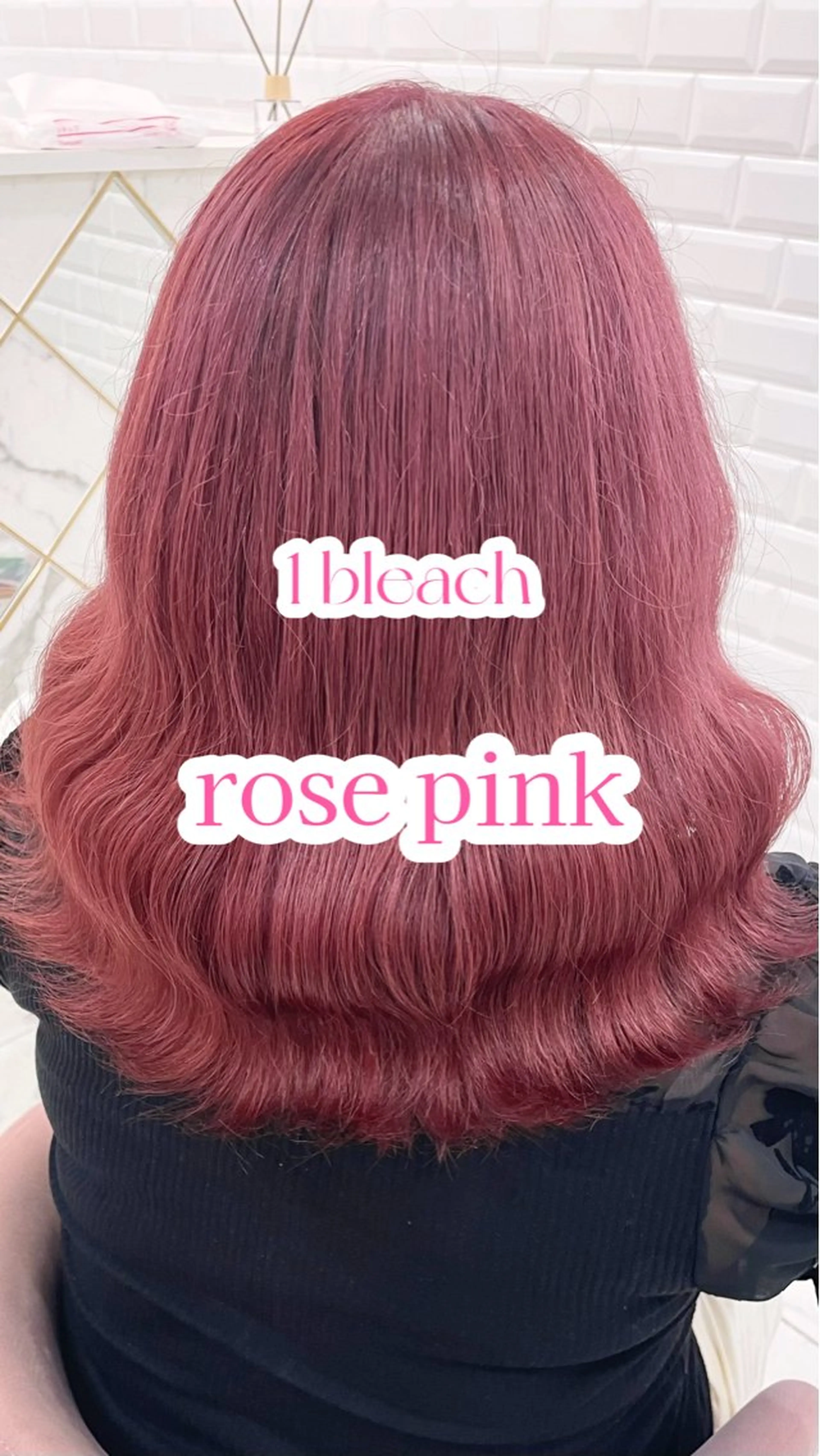 セミロング ヘアカラー ガーリーカラー🩷 ユウ🍓💞のヘアスタイル