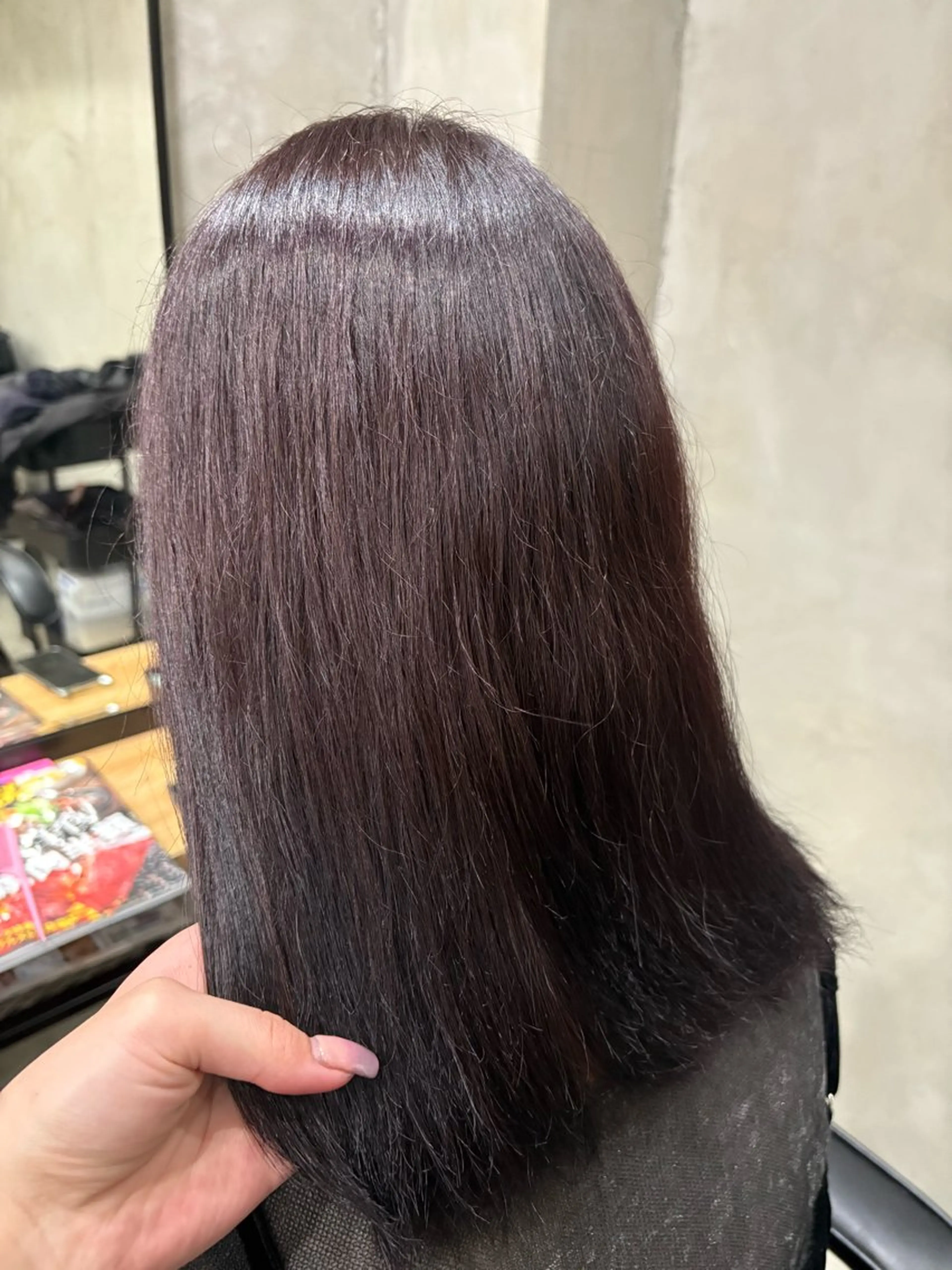カラー 透明感カラー ラベンダーカラー ピンクカラー ヘアカラー トリートメント la  fith  hair  too.倉敷店所属・かわうち れなのヘアスタイル