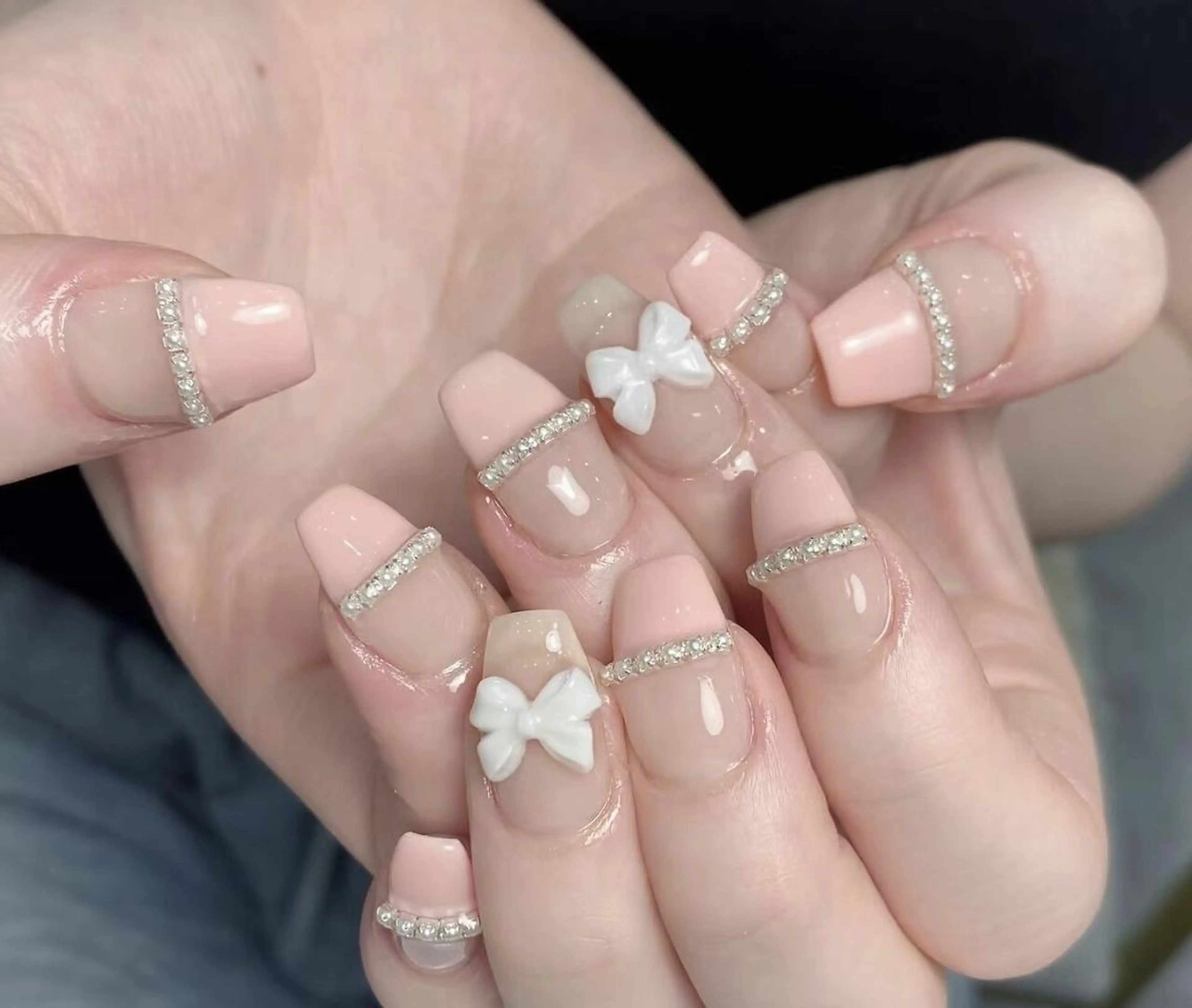 ネイル ハンドネイル ハンドケア Kaka_ パラジェル、長さだしのネイルデザイン