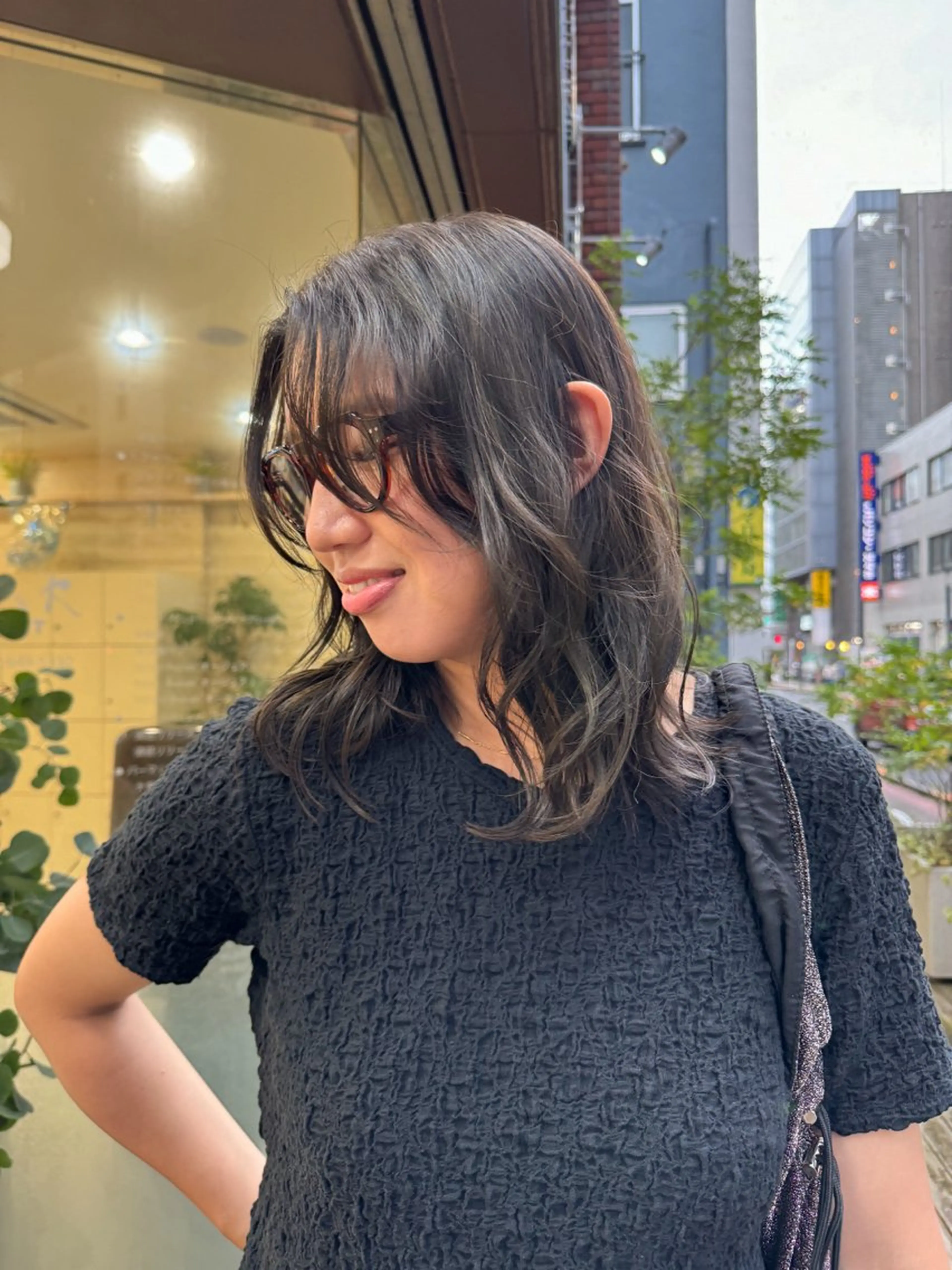 ミディアム カラー 透明感カラー カット ヘアカラー Seeknext // Rukaのヘアスタイル
